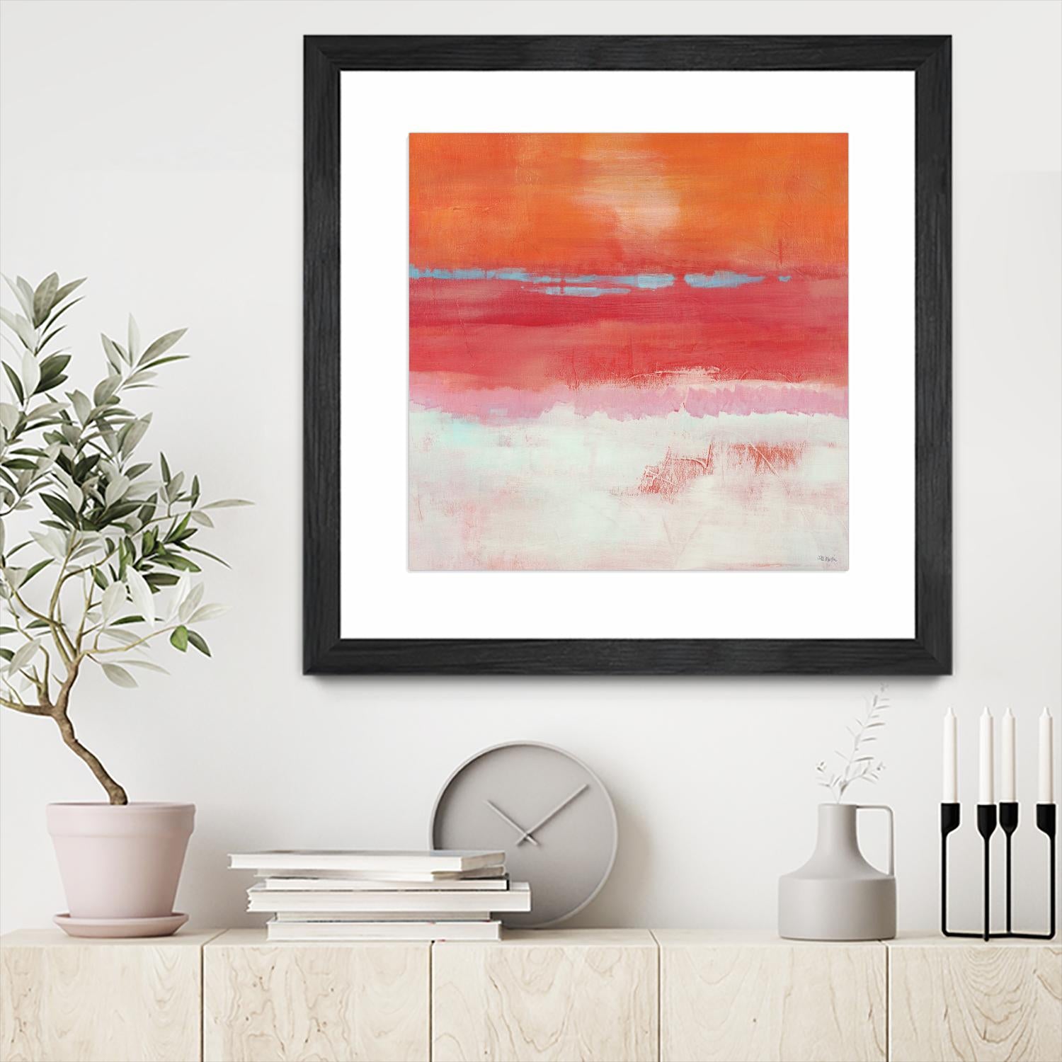 Persimmon Jump I by Jill Martin on GIANT ART - orange abstract