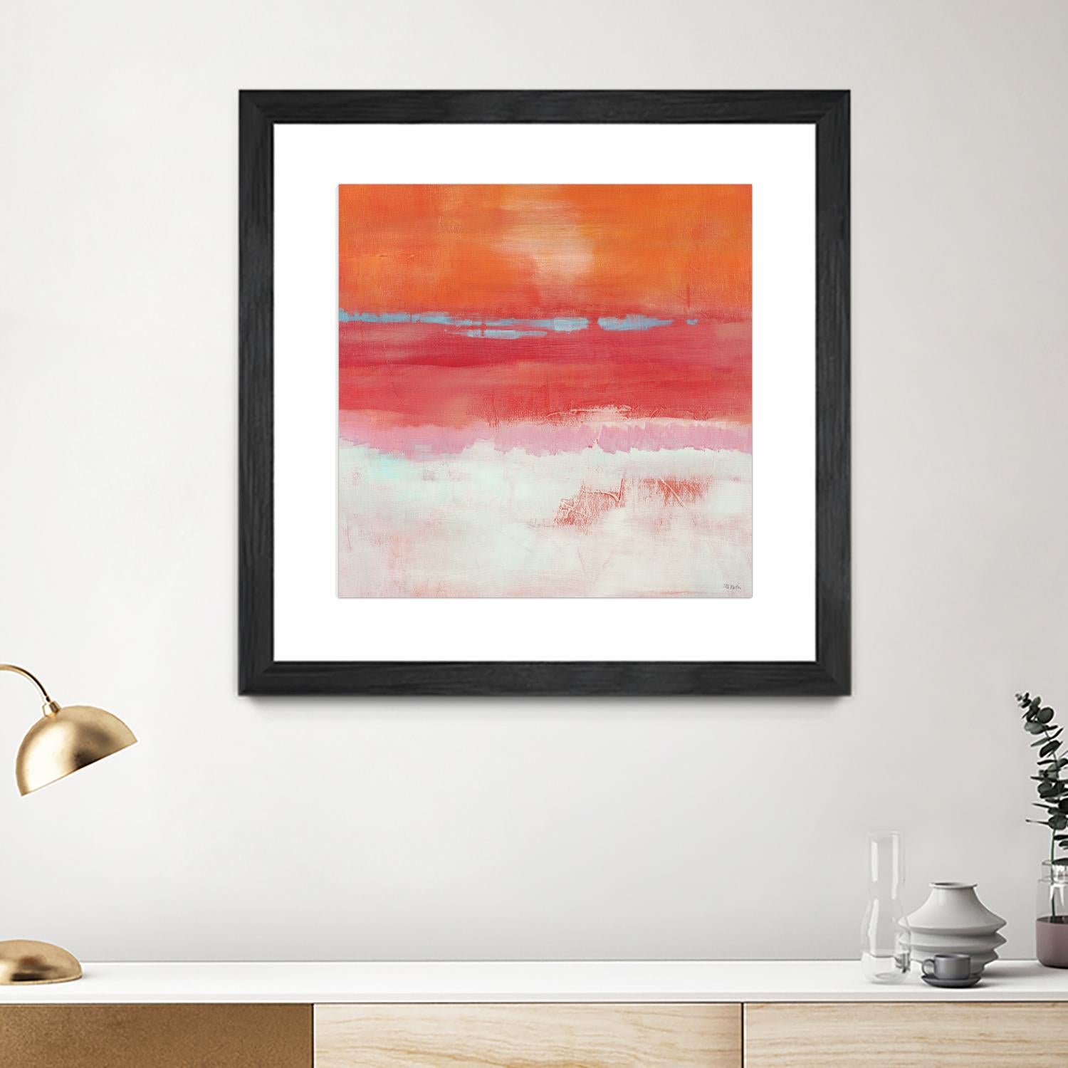 Persimmon Jump I by Jill Martin on GIANT ART - orange abstract