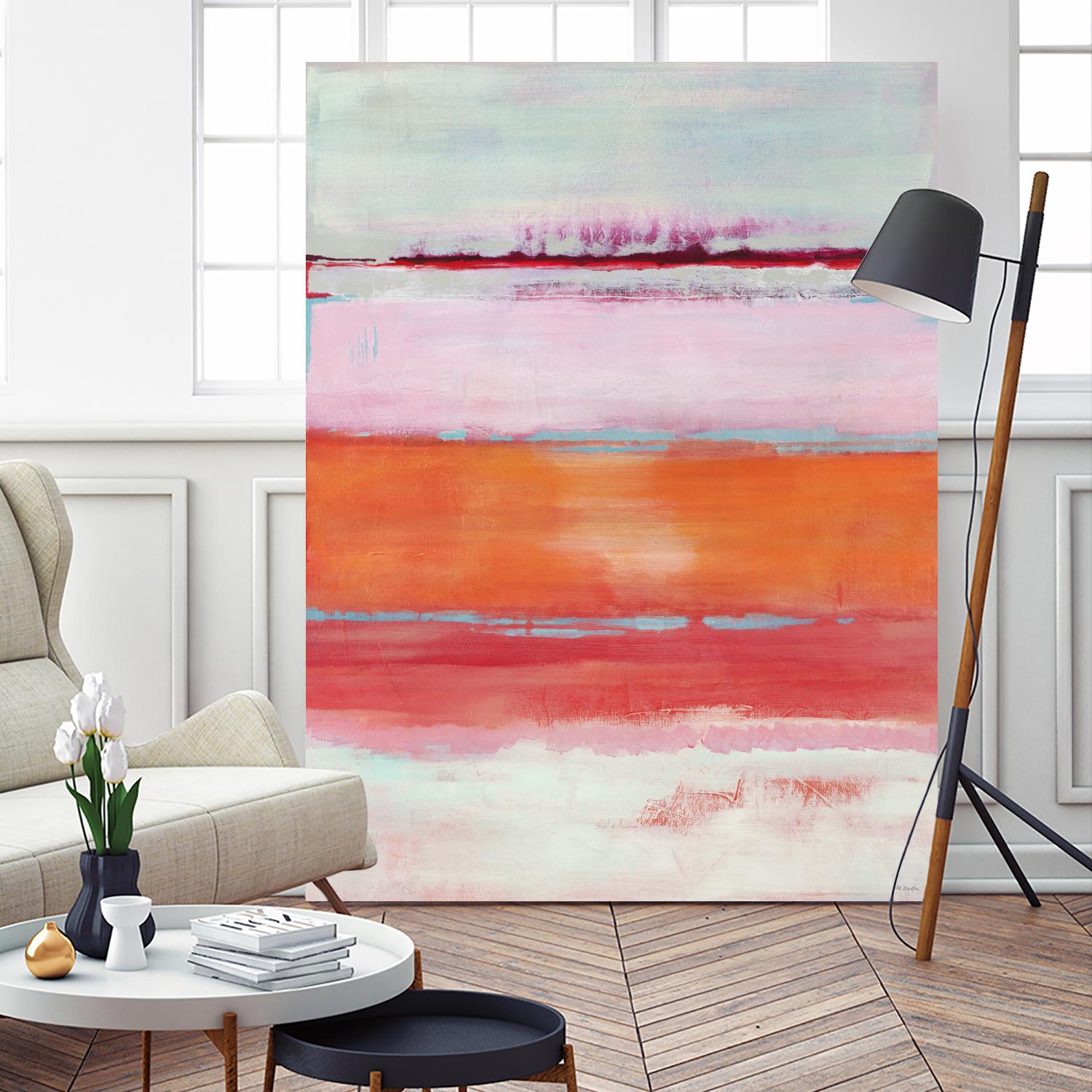 Persimmon Jump by Jill Martin on GIANT ART - orange abstract