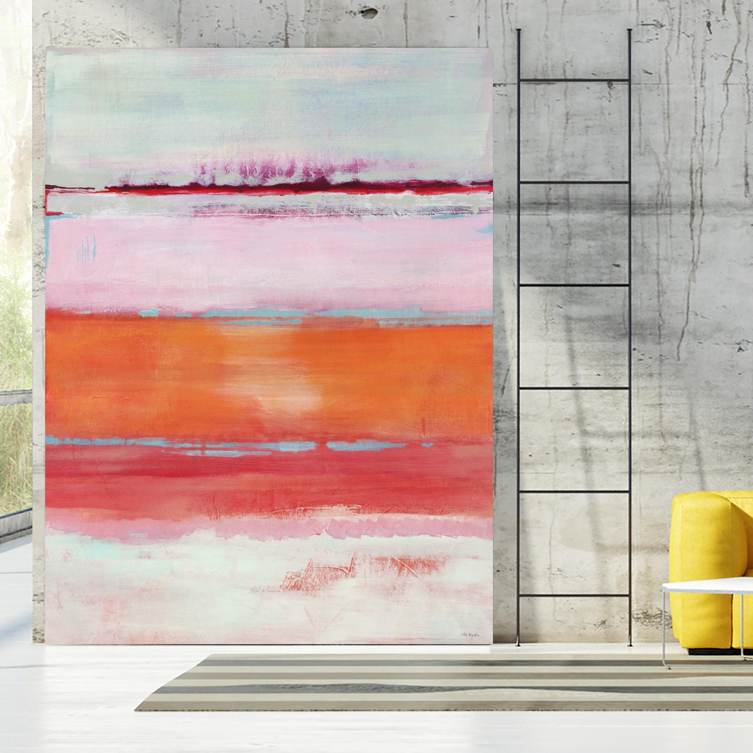 Persimmon Jump by Jill Martin on GIANT ART - orange abstract