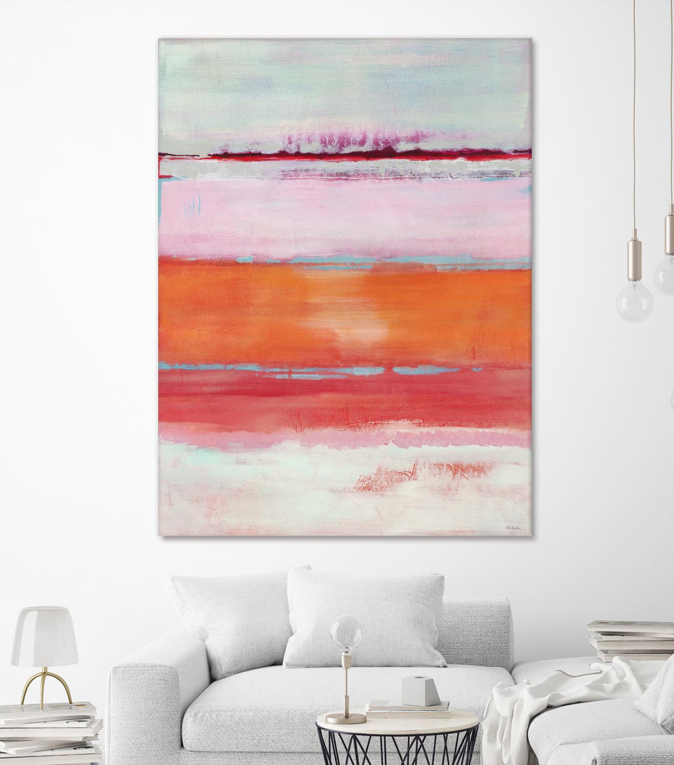 Persimmon Jump by Jill Martin on GIANT ART - orange abstract