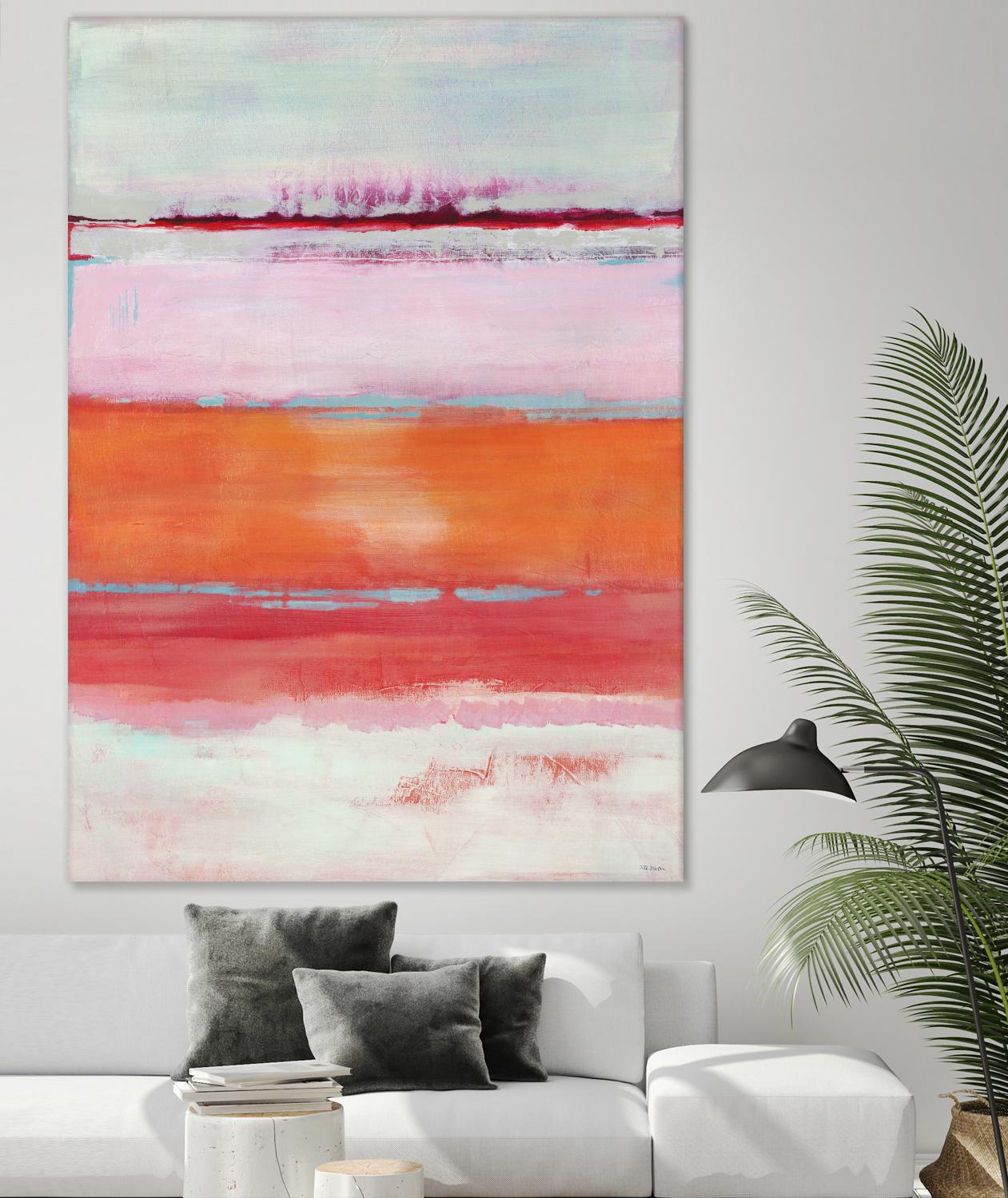 Persimmon Jump by Jill Martin on GIANT ART - orange abstract