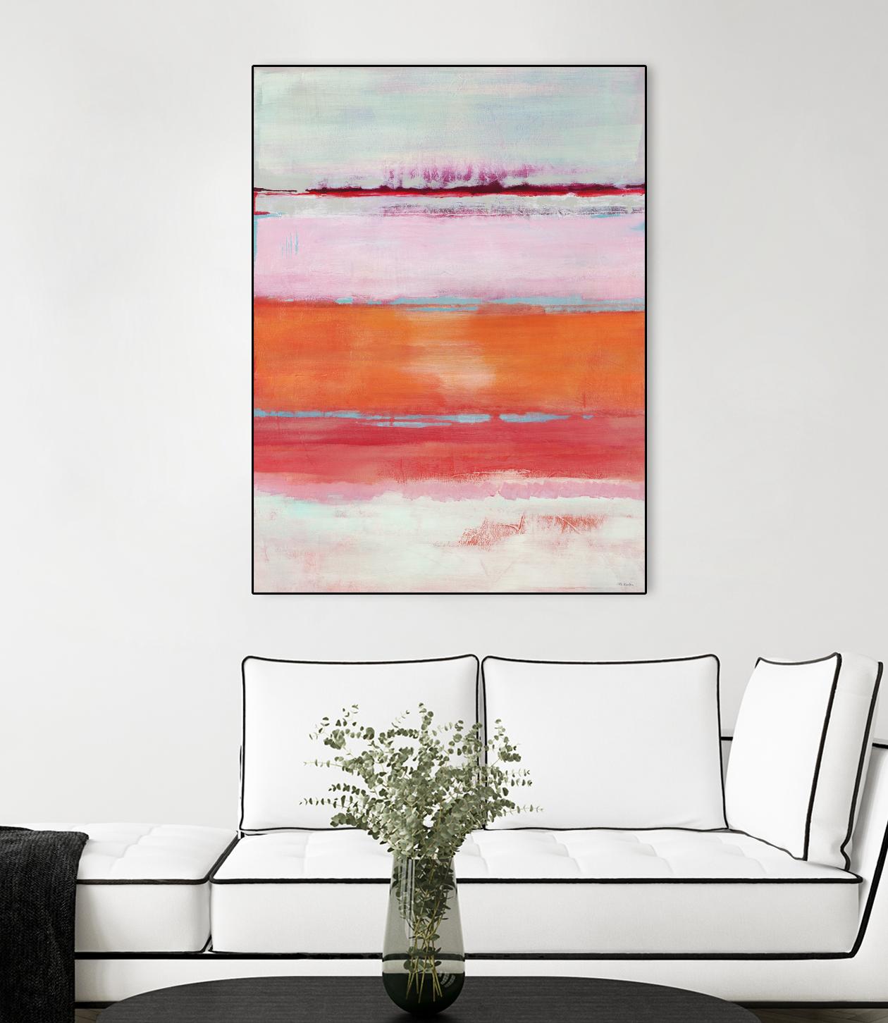 Persimmon Jump by Jill Martin on GIANT ART - orange abstract