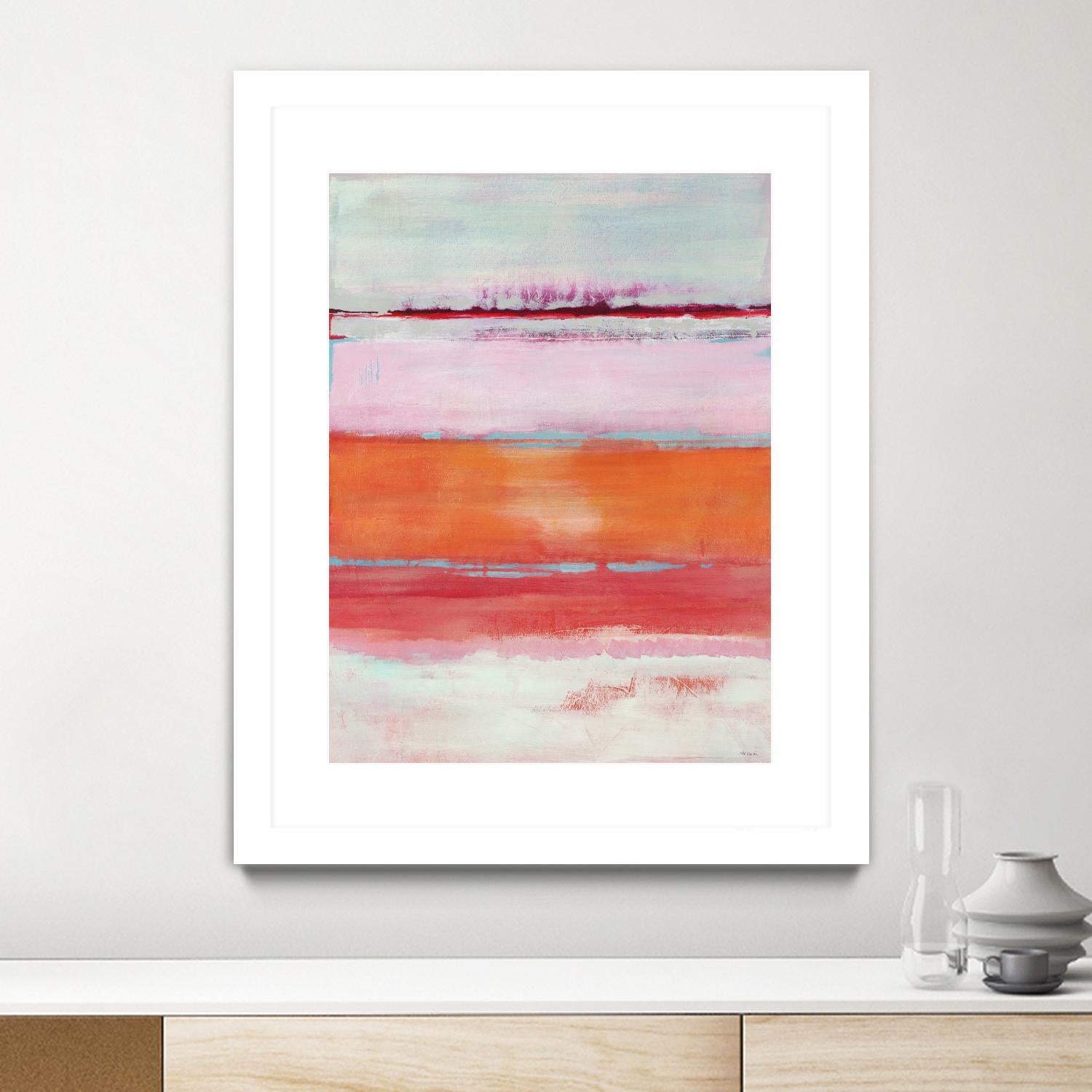 Persimmon Jump by Jill Martin on GIANT ART - orange abstract