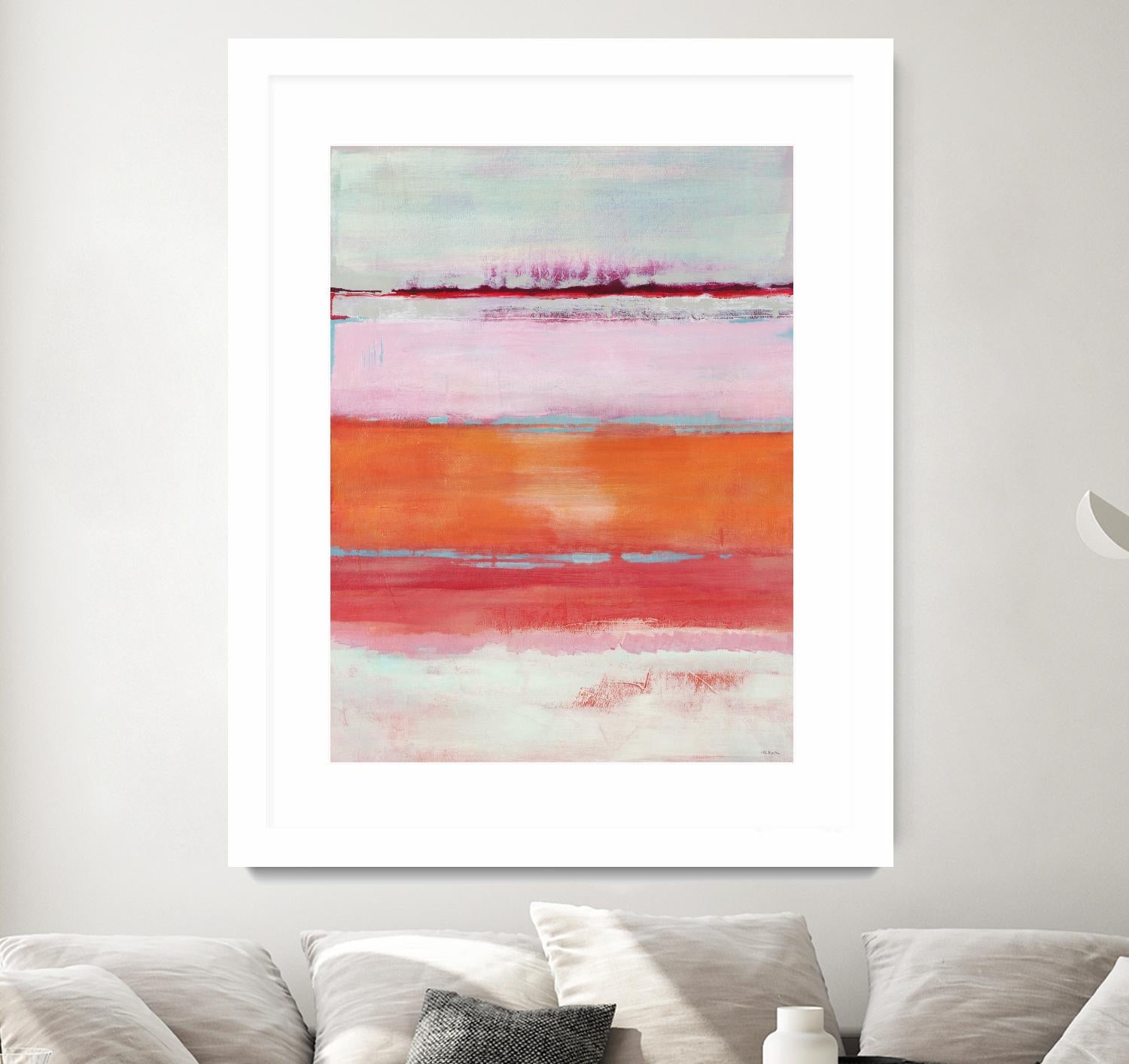 Persimmon Jump by Jill Martin on GIANT ART - orange abstract