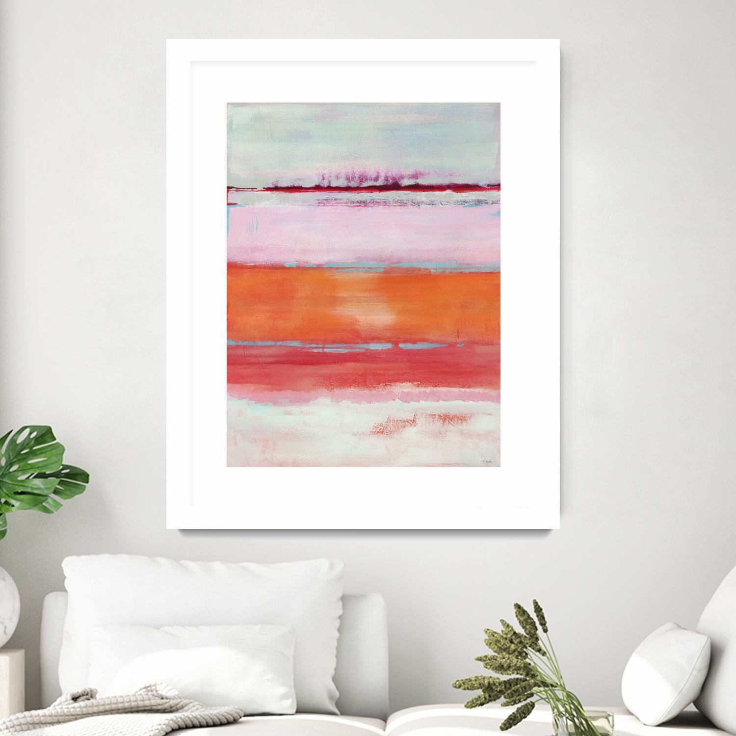 Persimmon Jump by Jill Martin on GIANT ART - orange abstract