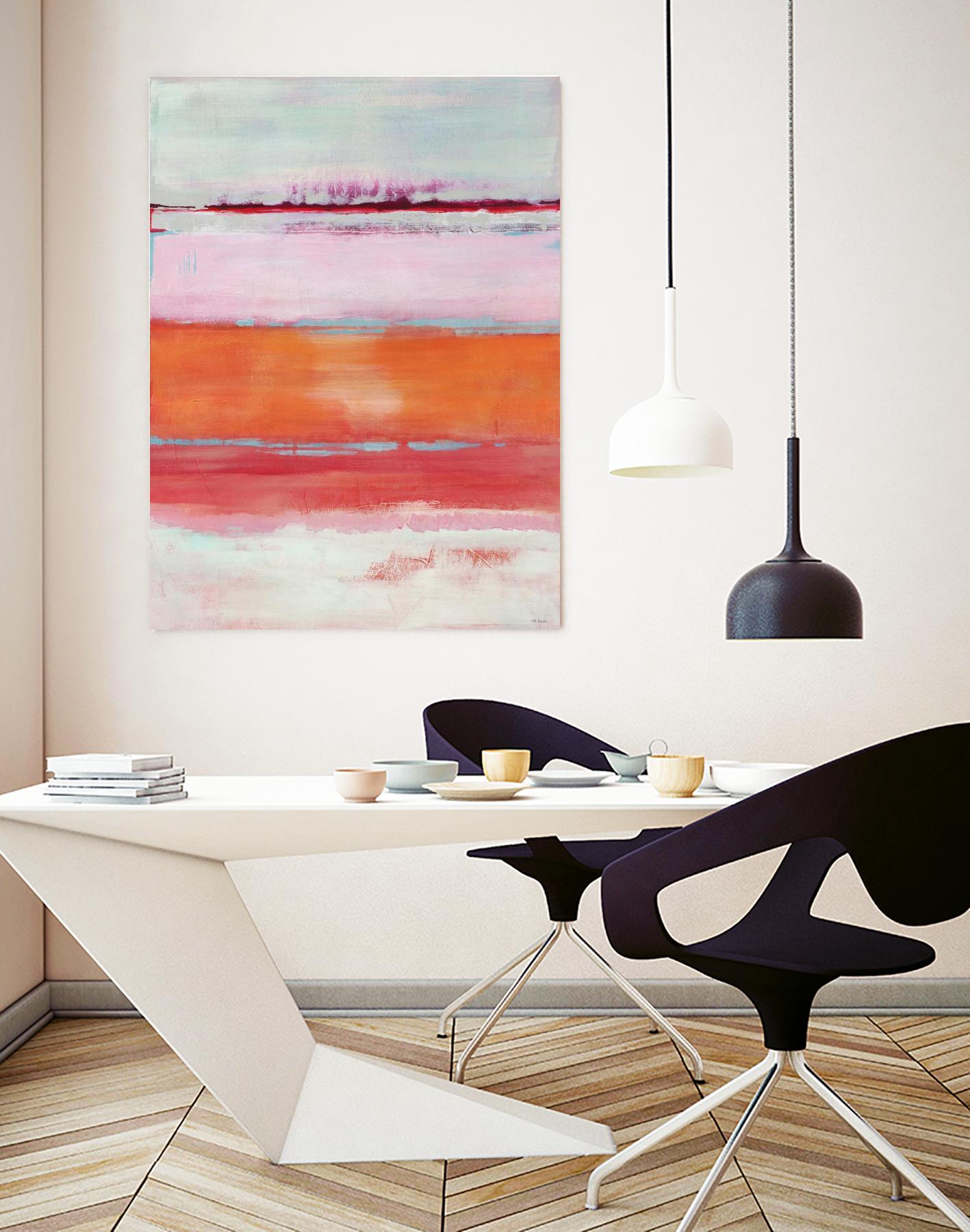 Persimmon Jump by Jill Martin on GIANT ART - orange abstract