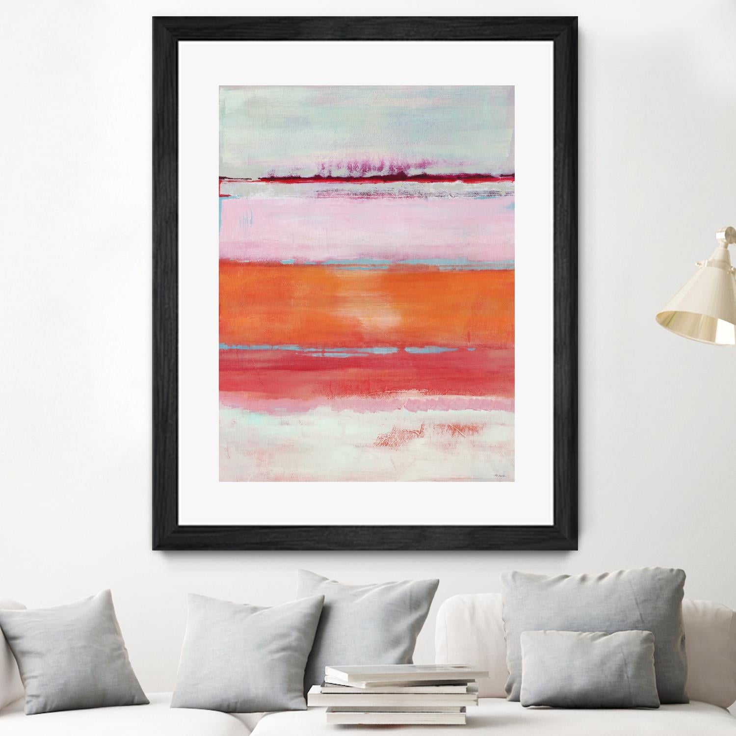 Persimmon Jump by Jill Martin on GIANT ART - orange abstract