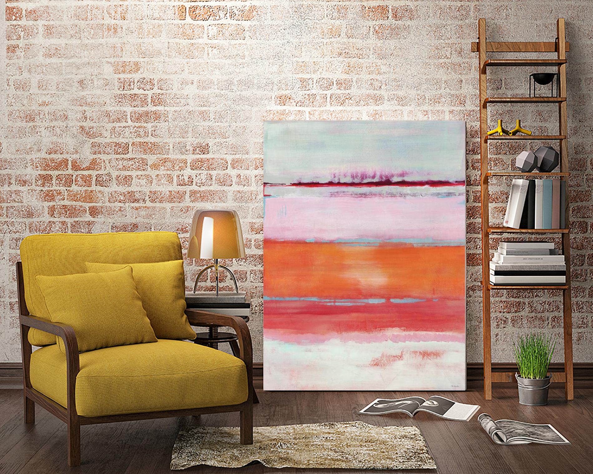 Persimmon Jump by Jill Martin on GIANT ART - orange abstract