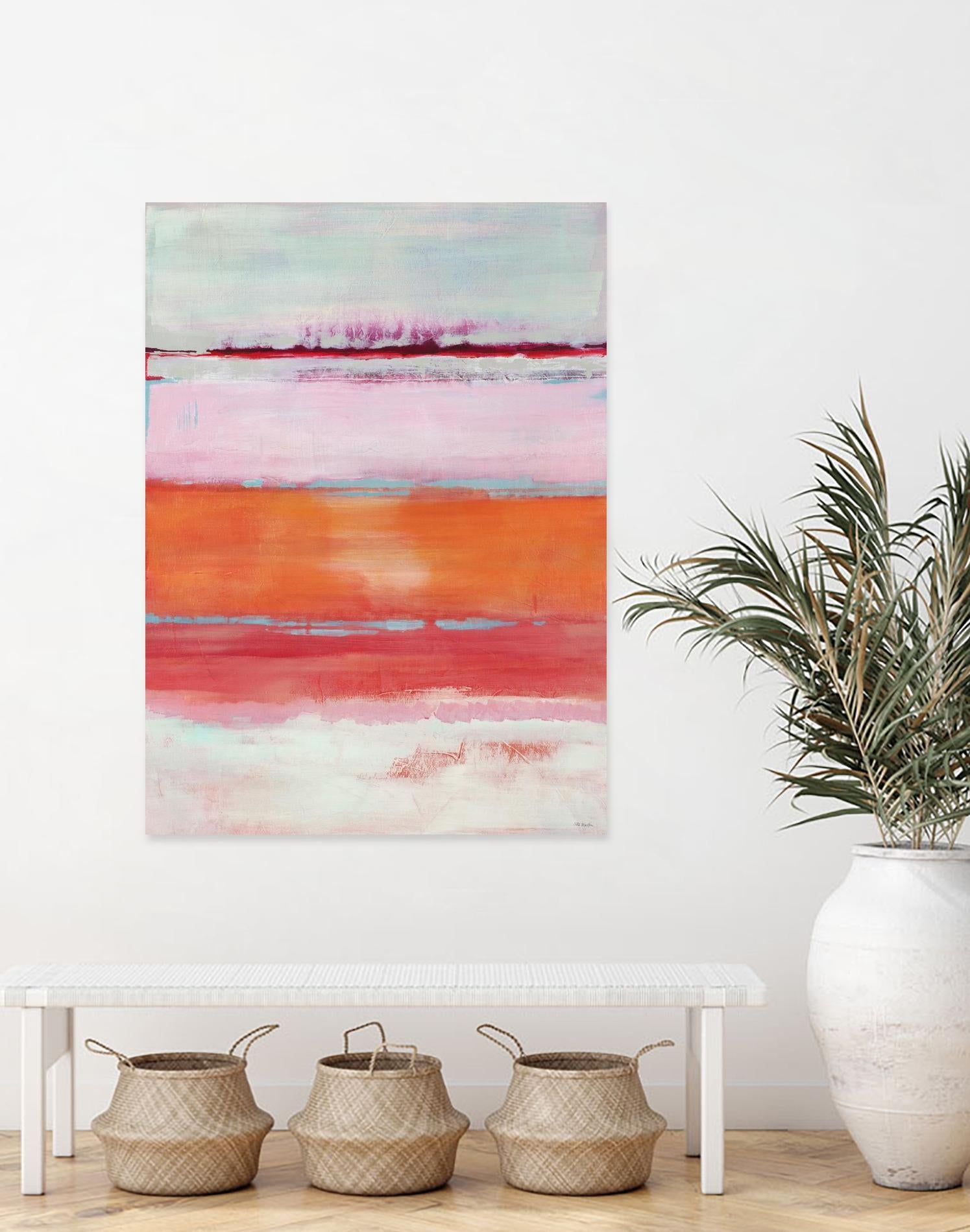 Persimmon Jump by Jill Martin on GIANT ART - orange abstract