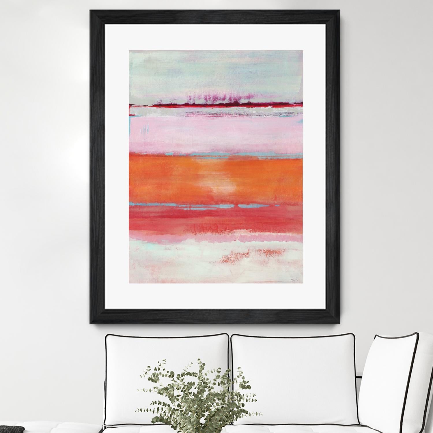 Persimmon Jump by Jill Martin on GIANT ART - orange abstract