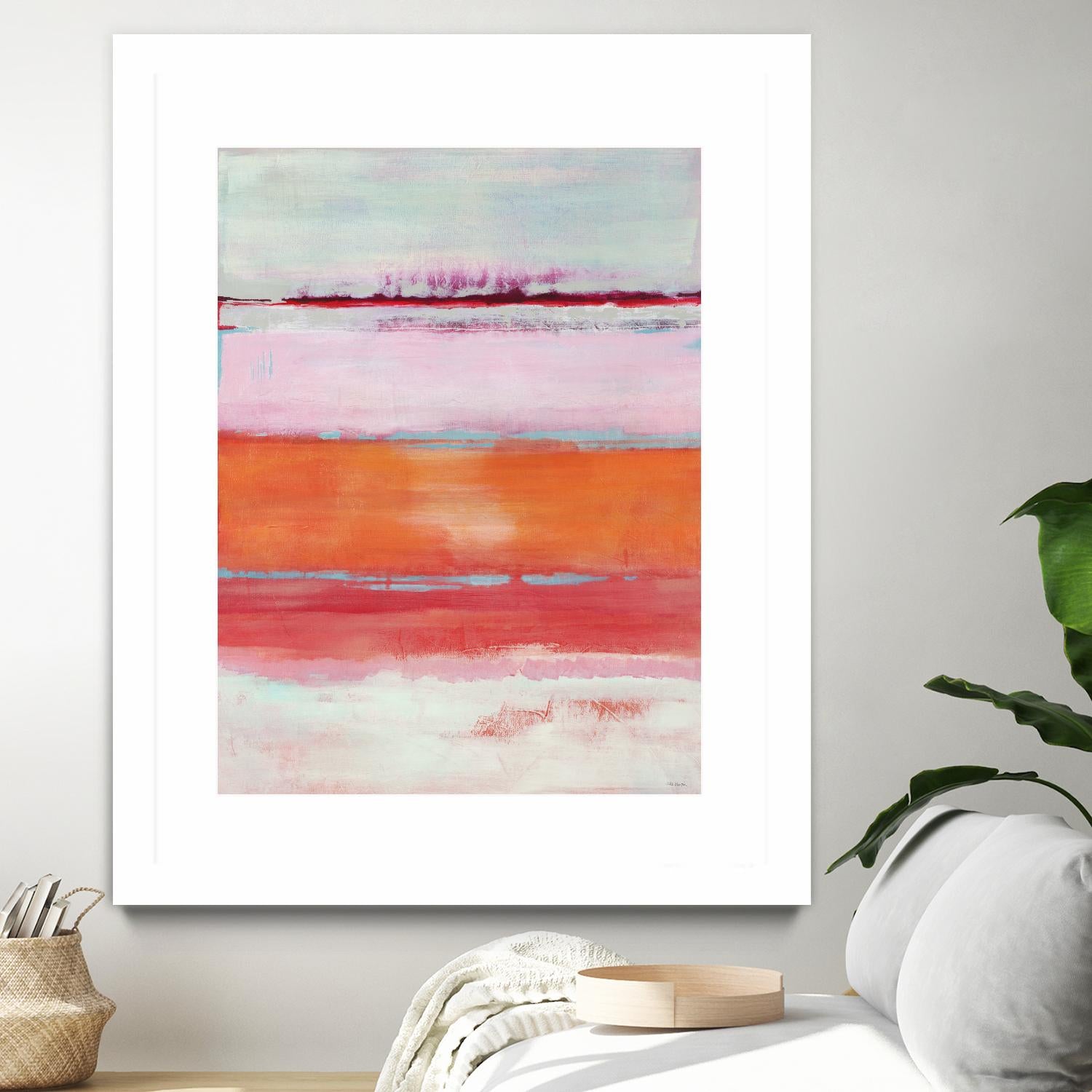 Persimmon Jump by Jill Martin on GIANT ART - orange abstract