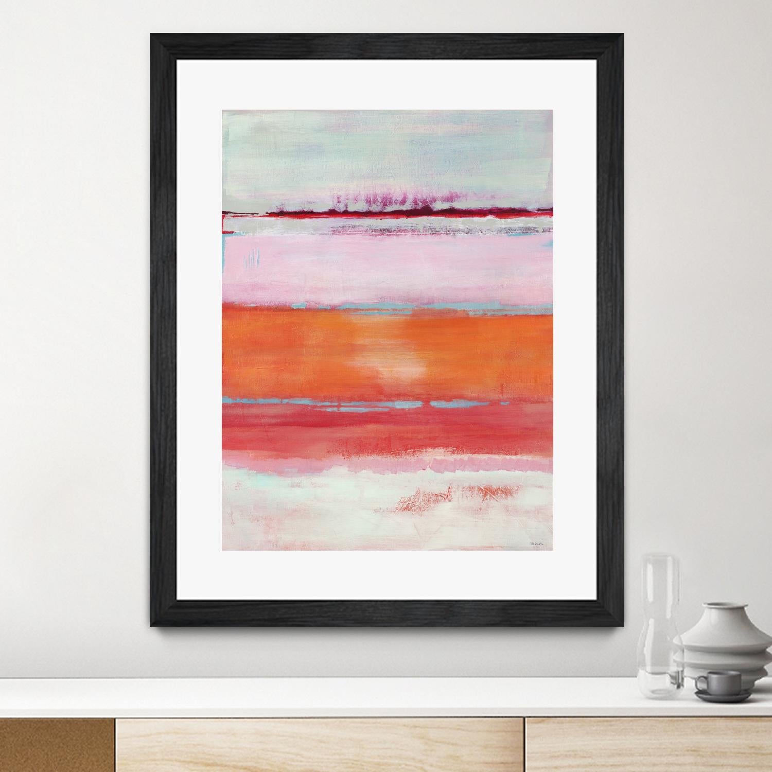 Persimmon Jump by Jill Martin on GIANT ART - orange abstract