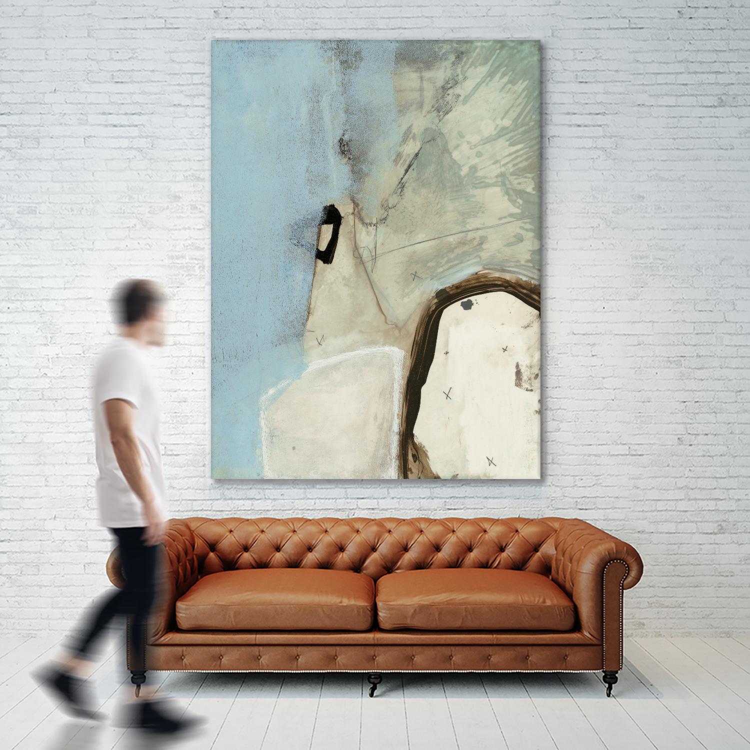 Abstracted Series VIII by Lisa Ridgers on GIANT ART - beige abstract