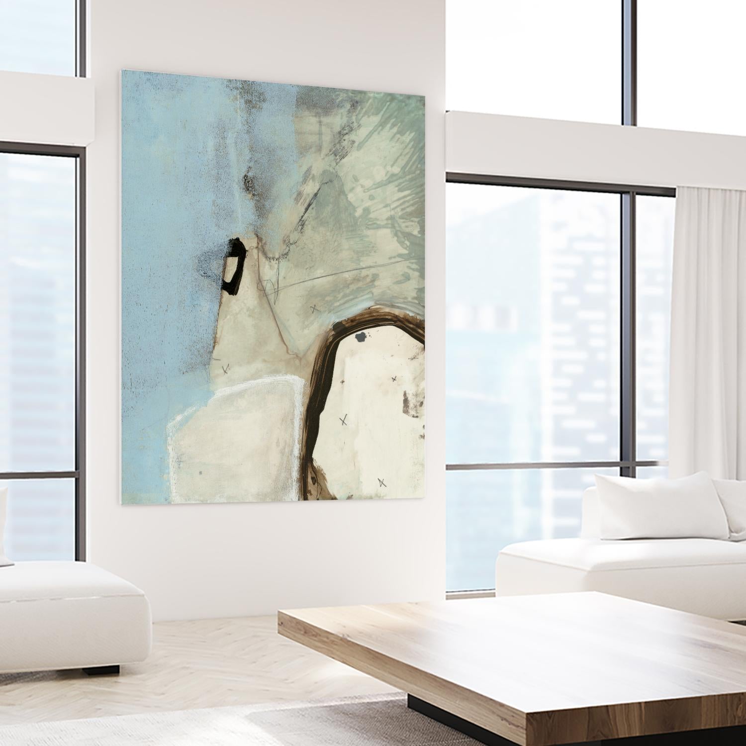 Abstracted Series VIII by Lisa Ridgers on GIANT ART - beige abstract