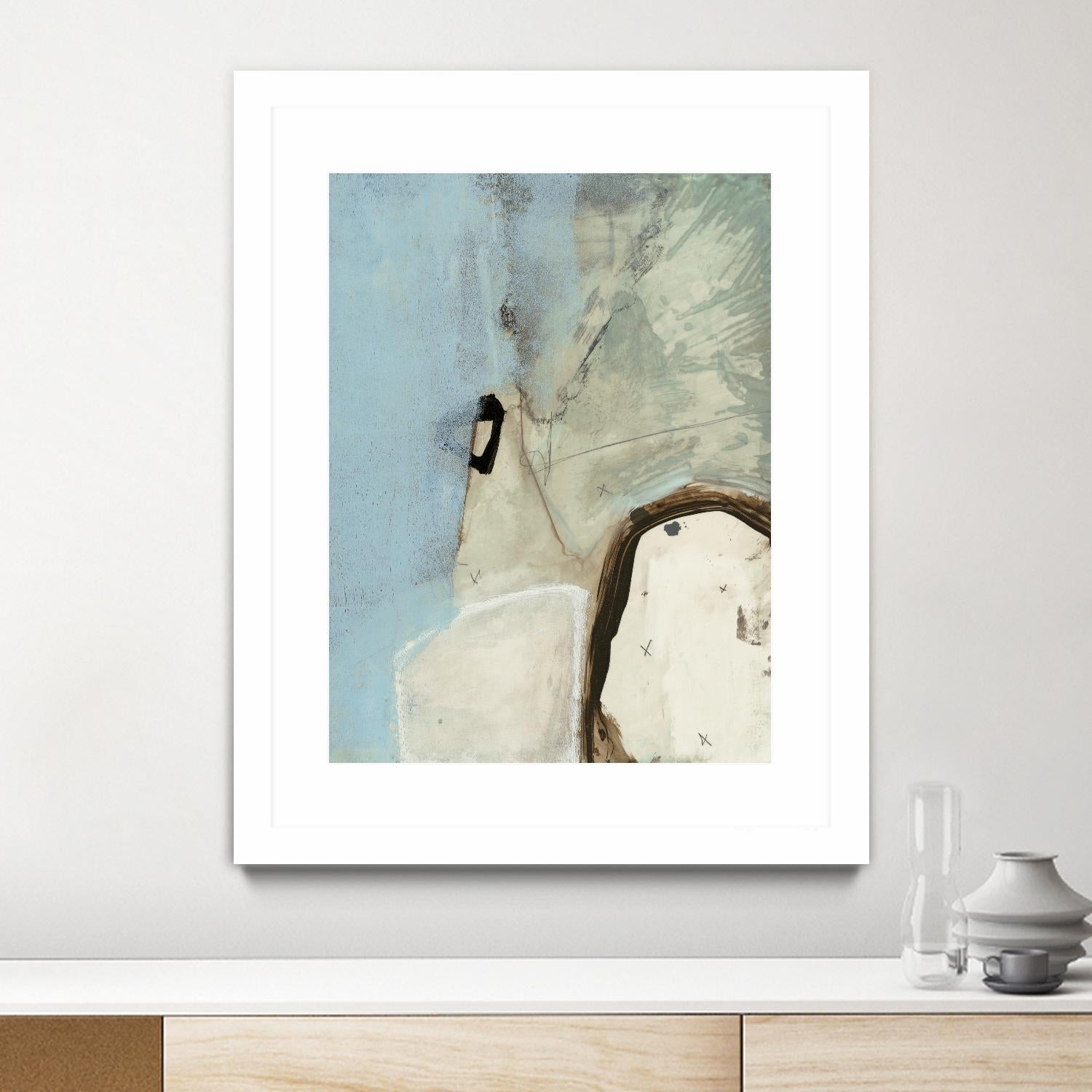 Abstracted Series VIII by Lisa Ridgers on GIANT ART - beige abstract