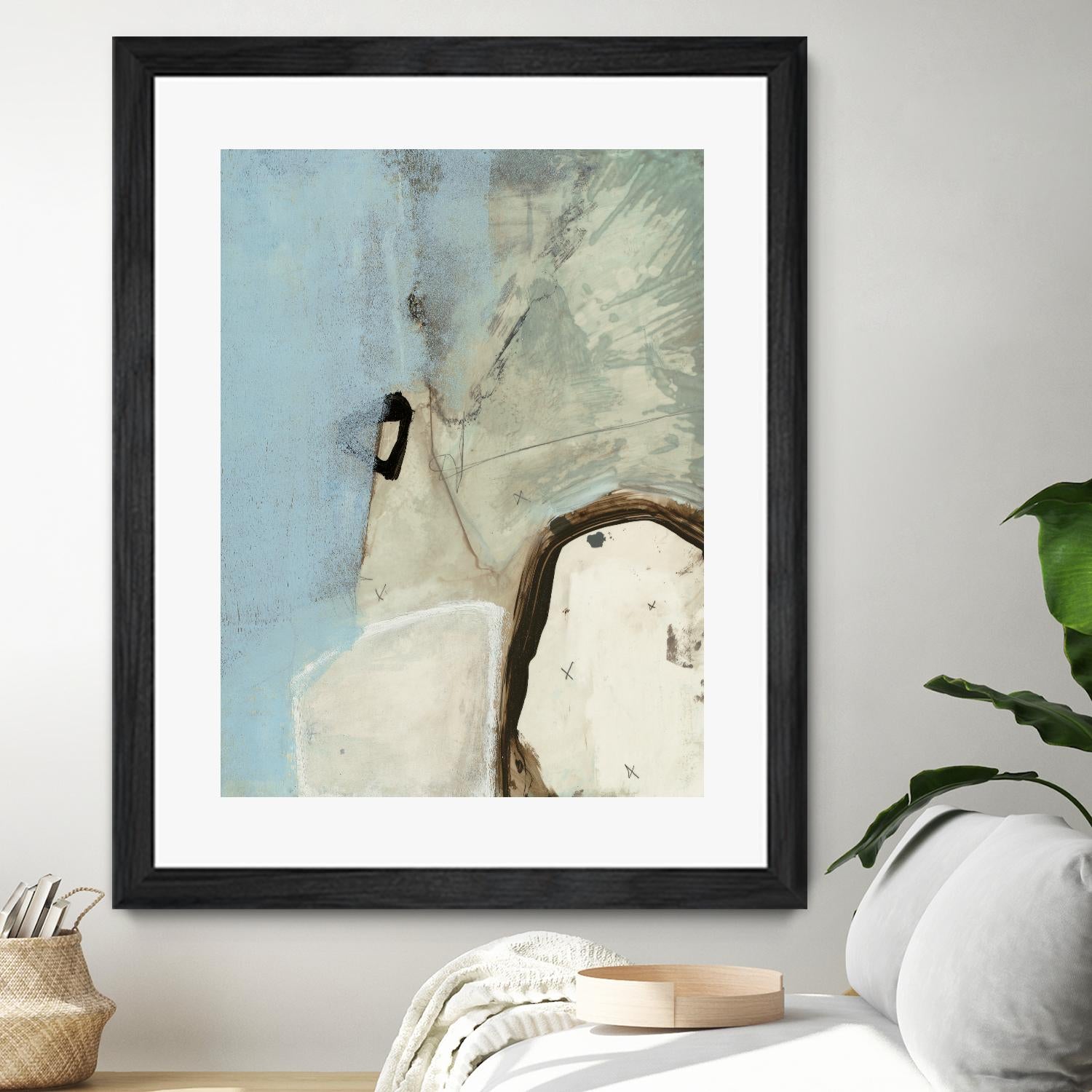 Abstracted Series VIII by Lisa Ridgers on GIANT ART - beige abstract