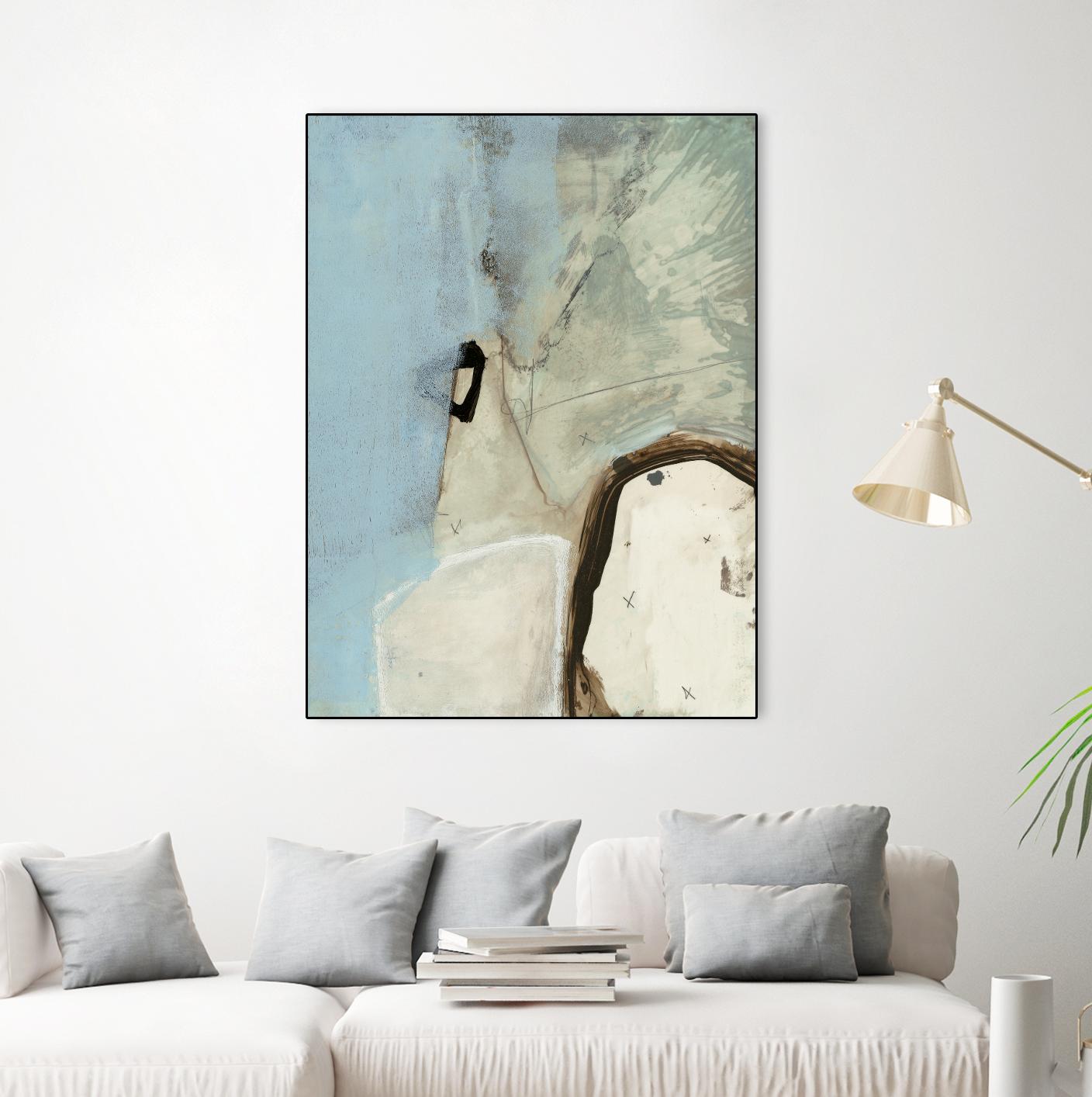 Abstracted Series VIII by Lisa Ridgers on GIANT ART - beige abstract