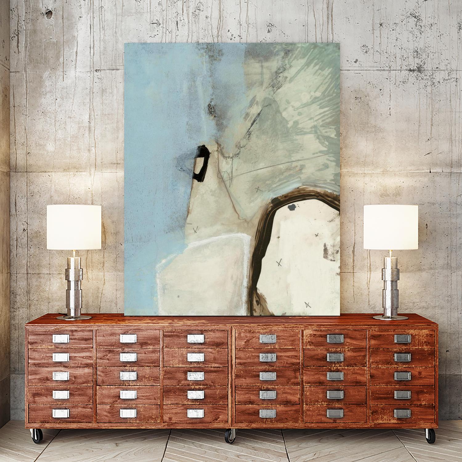 Abstracted Series VIII by Lisa Ridgers on GIANT ART - beige abstract