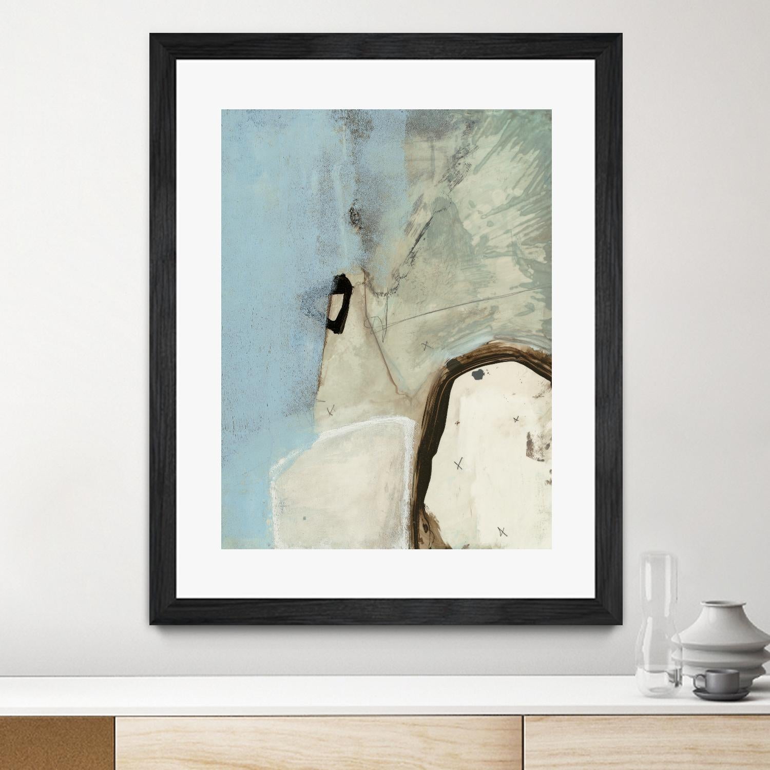 Abstracted Series VIII by Lisa Ridgers on GIANT ART - beige abstract