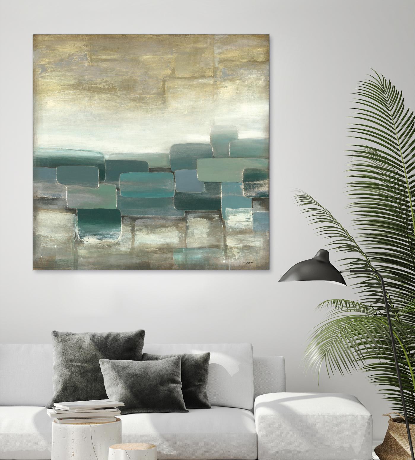 Bosque Verde by Pablo Rojero on GIANT ART - blues, neutrals abstract