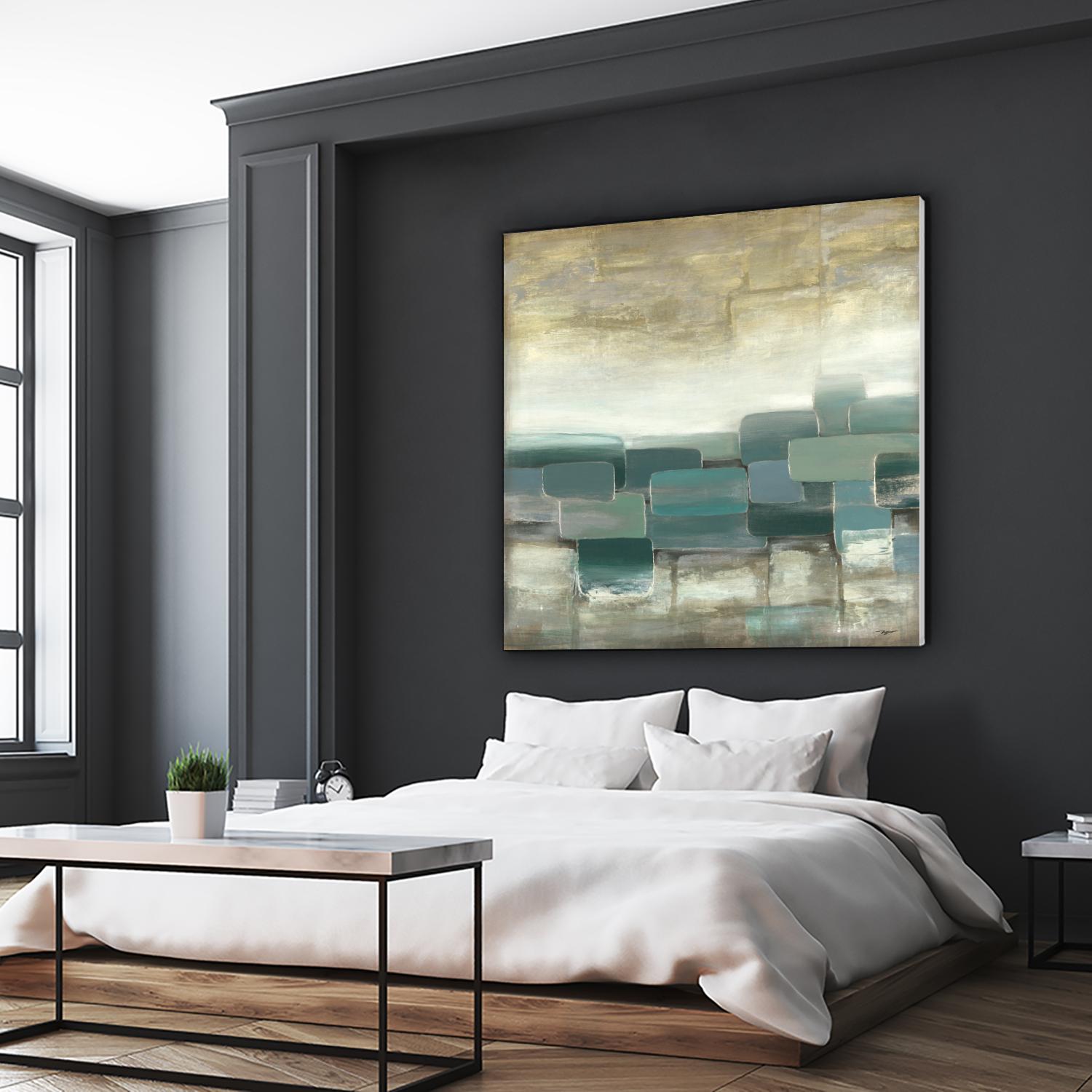 Bosque Verde by Pablo Rojero on GIANT ART - blues, neutrals abstract