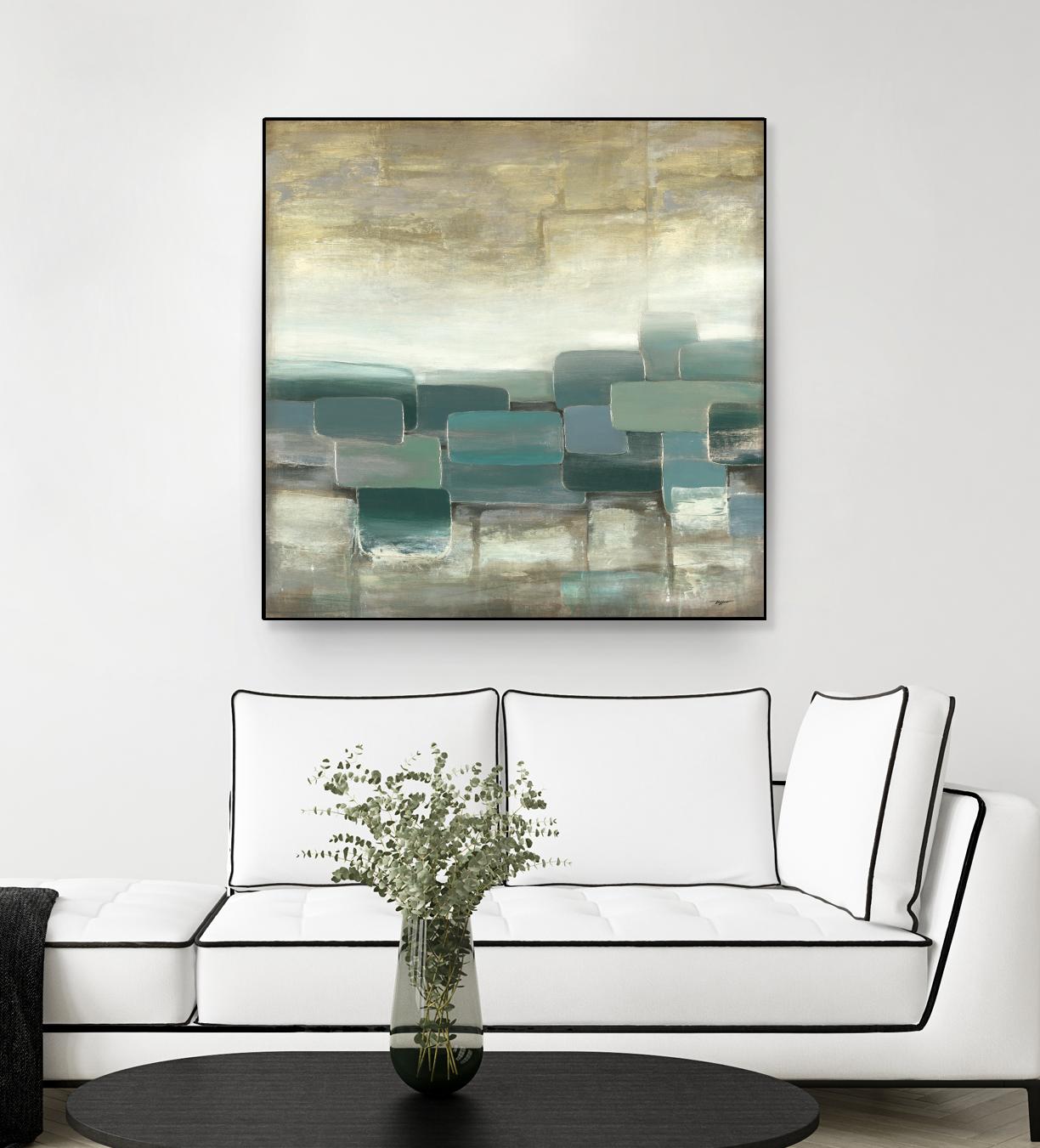 Bosque Verde by Pablo Rojero on GIANT ART - blues, neutrals abstract