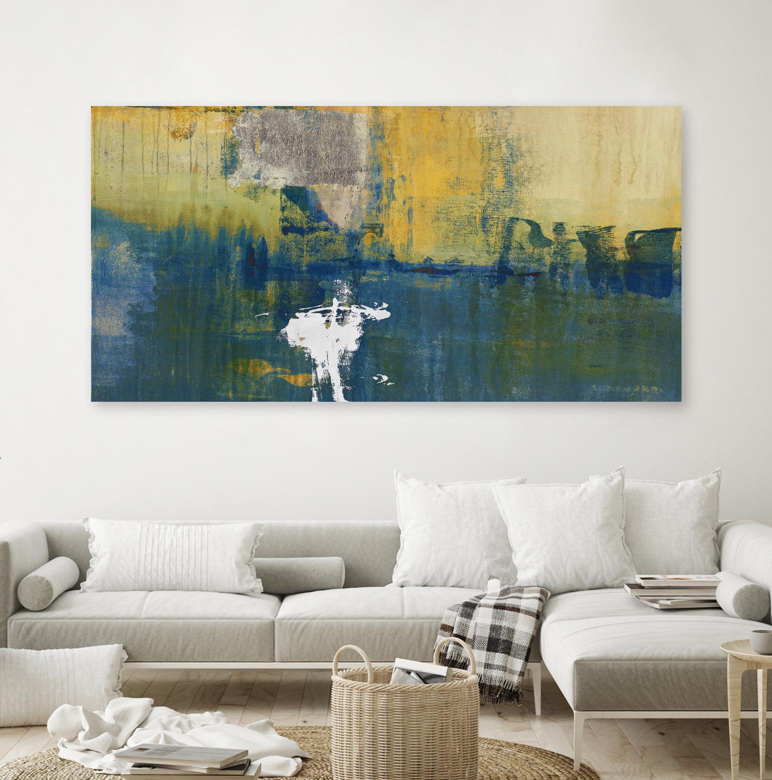 Echo II by Sarah Stockstill on GIANT ART - blue abstract