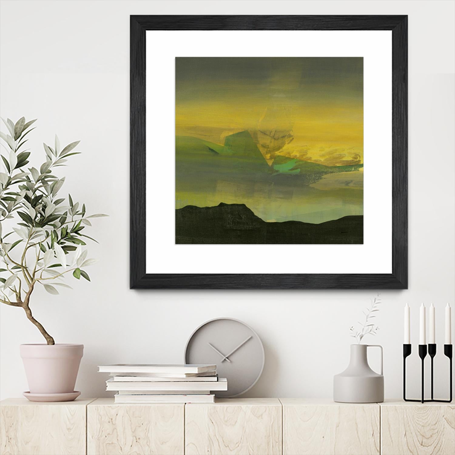 Marfa I by Sarah Stockstill on GIANT ART - black abstract