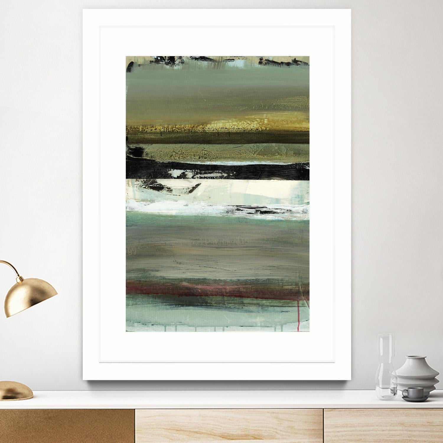 Air Vista I by Sarah Stockstill on GIANT ART - yellow abstract