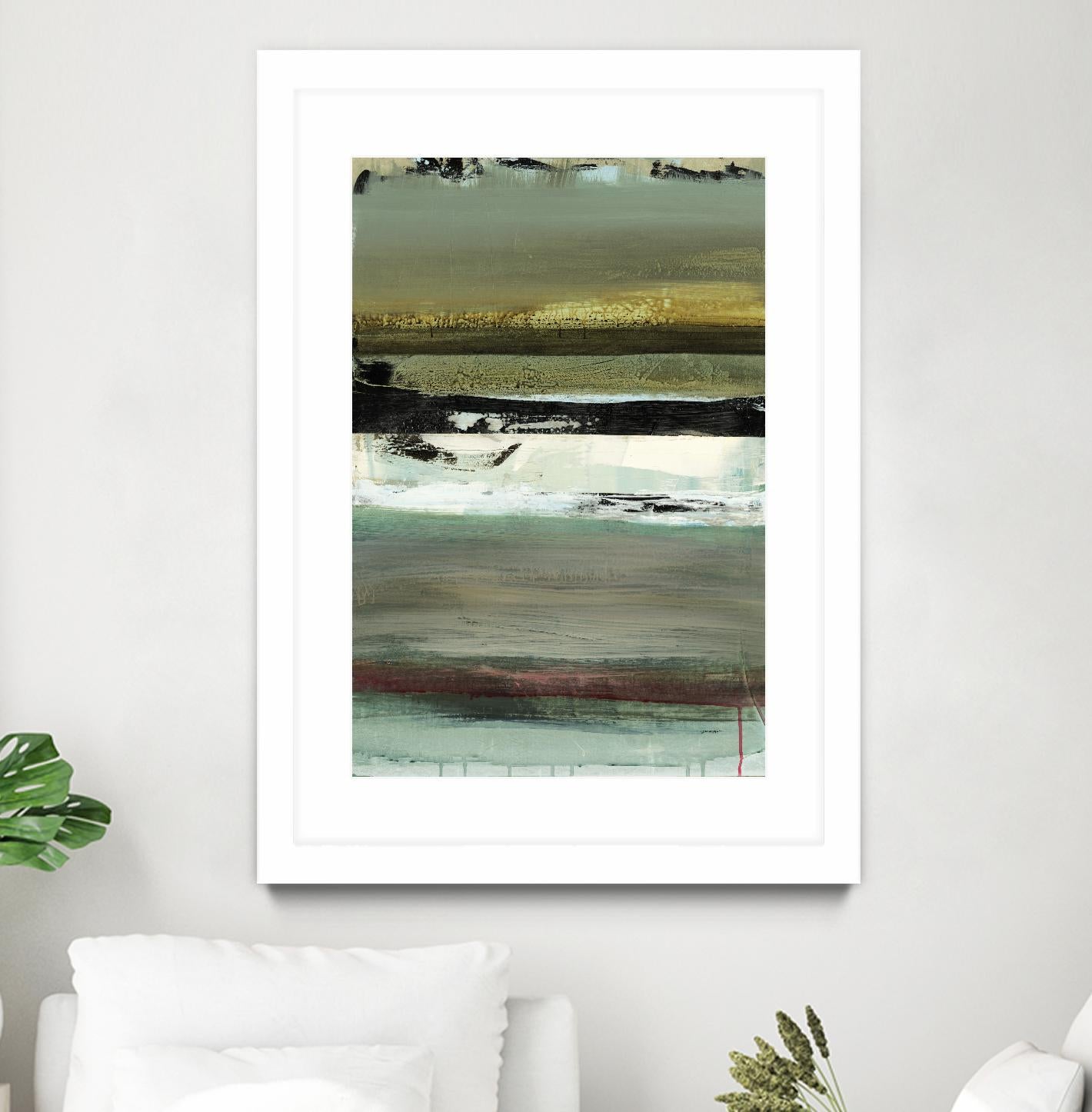 Air Vista I by Sarah Stockstill on GIANT ART - yellow abstract