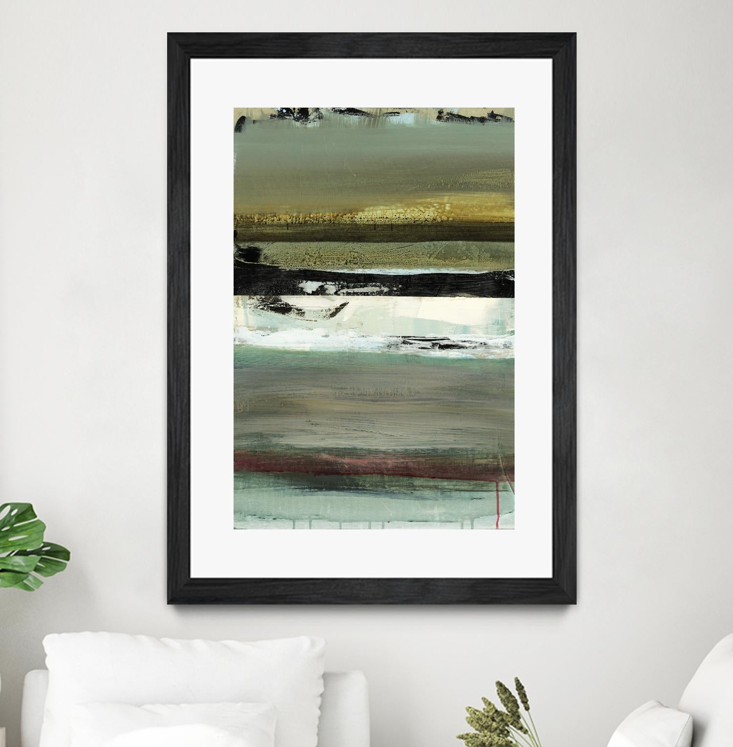 Air Vista I by Sarah Stockstill on GIANT ART - yellow abstract