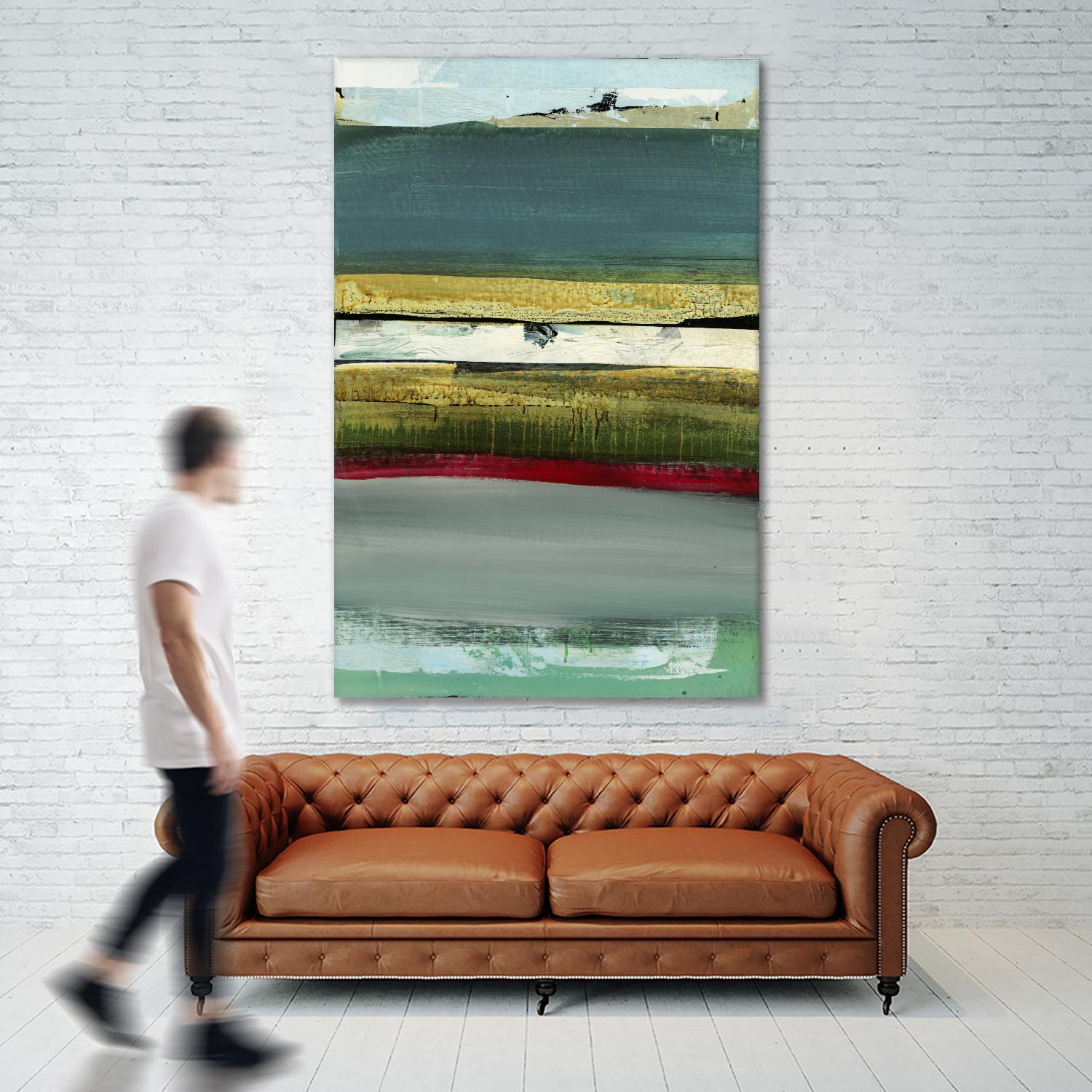 Air Vista II by Sarah Stockstill on GIANT ART - yellow abstract