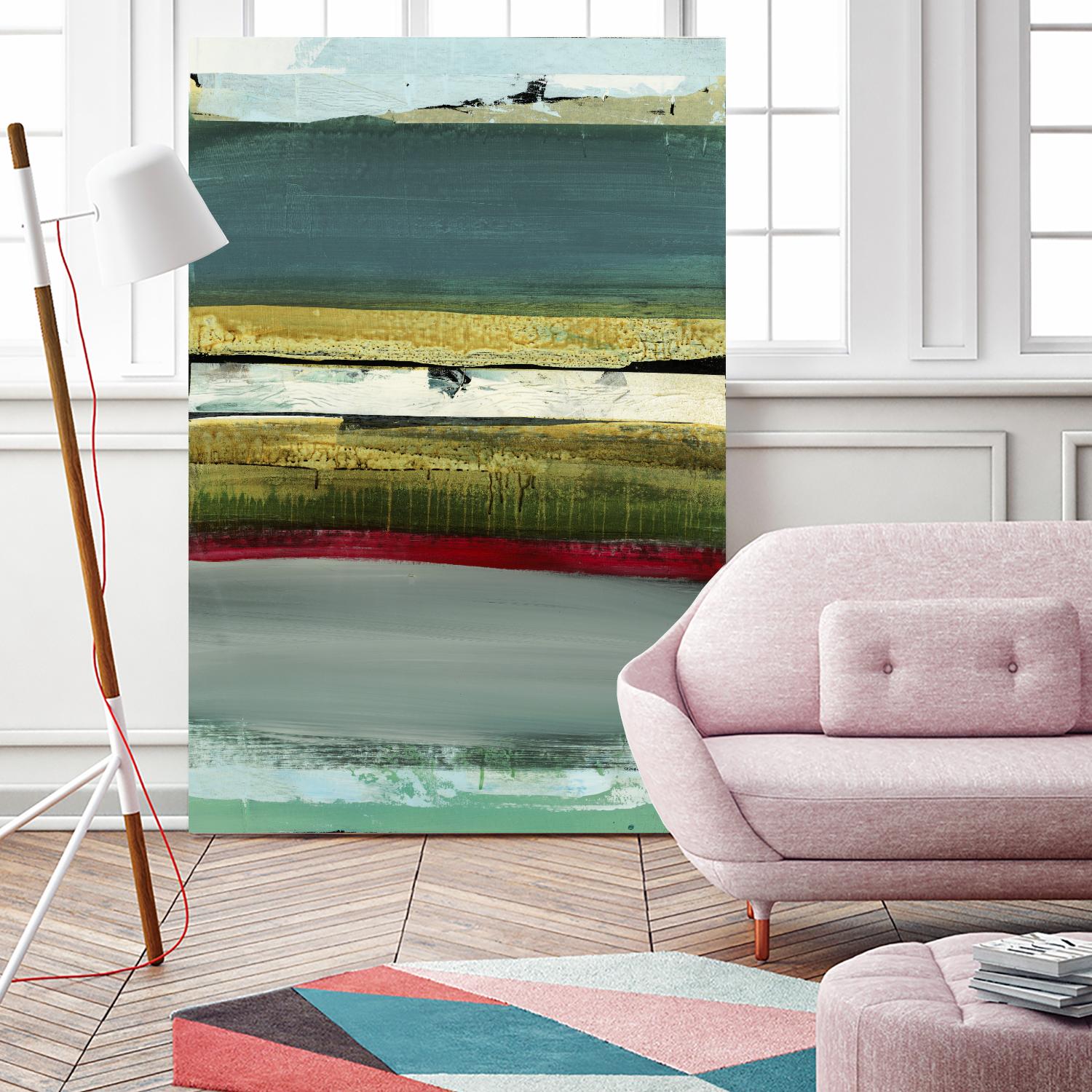 Air Vista II by Sarah Stockstill on GIANT ART - yellow abstract