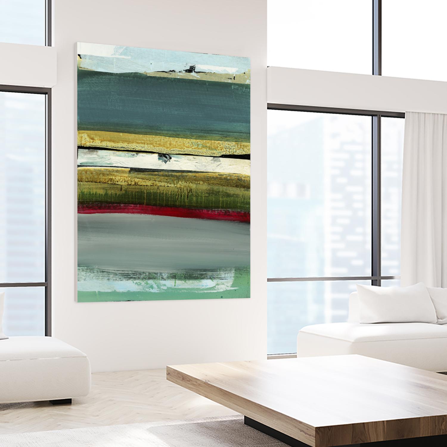 Air Vista II by Sarah Stockstill on GIANT ART - yellow abstract