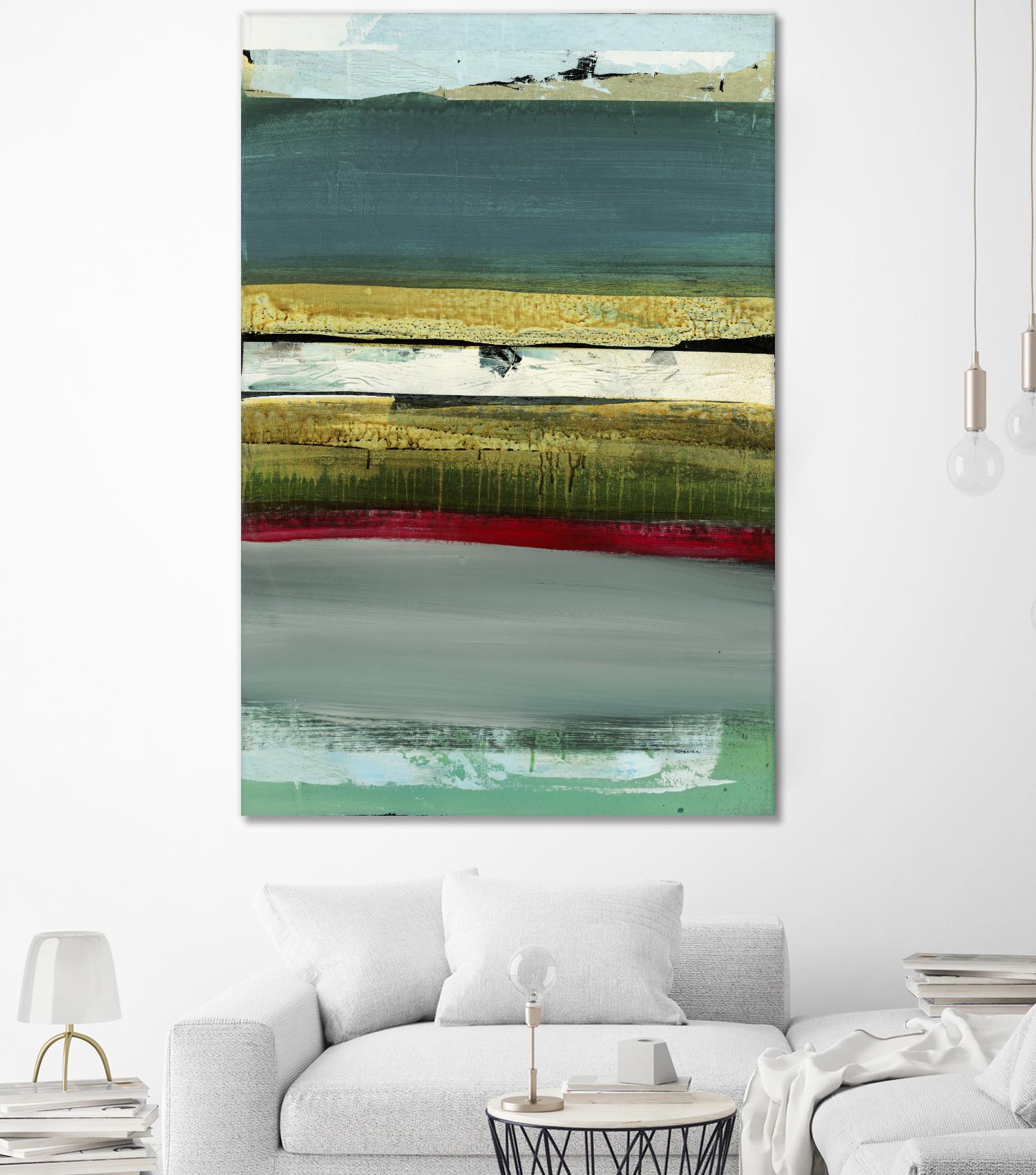 Air Vista II by Sarah Stockstill on GIANT ART - yellow abstract
