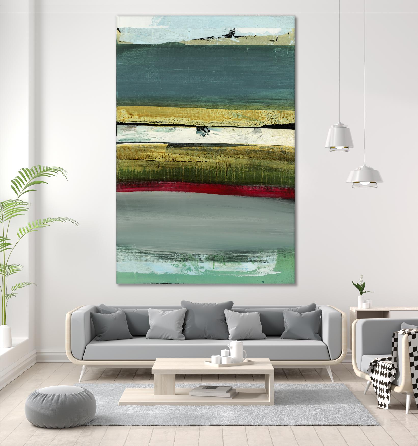 Air Vista II by Sarah Stockstill on GIANT ART - yellow abstract