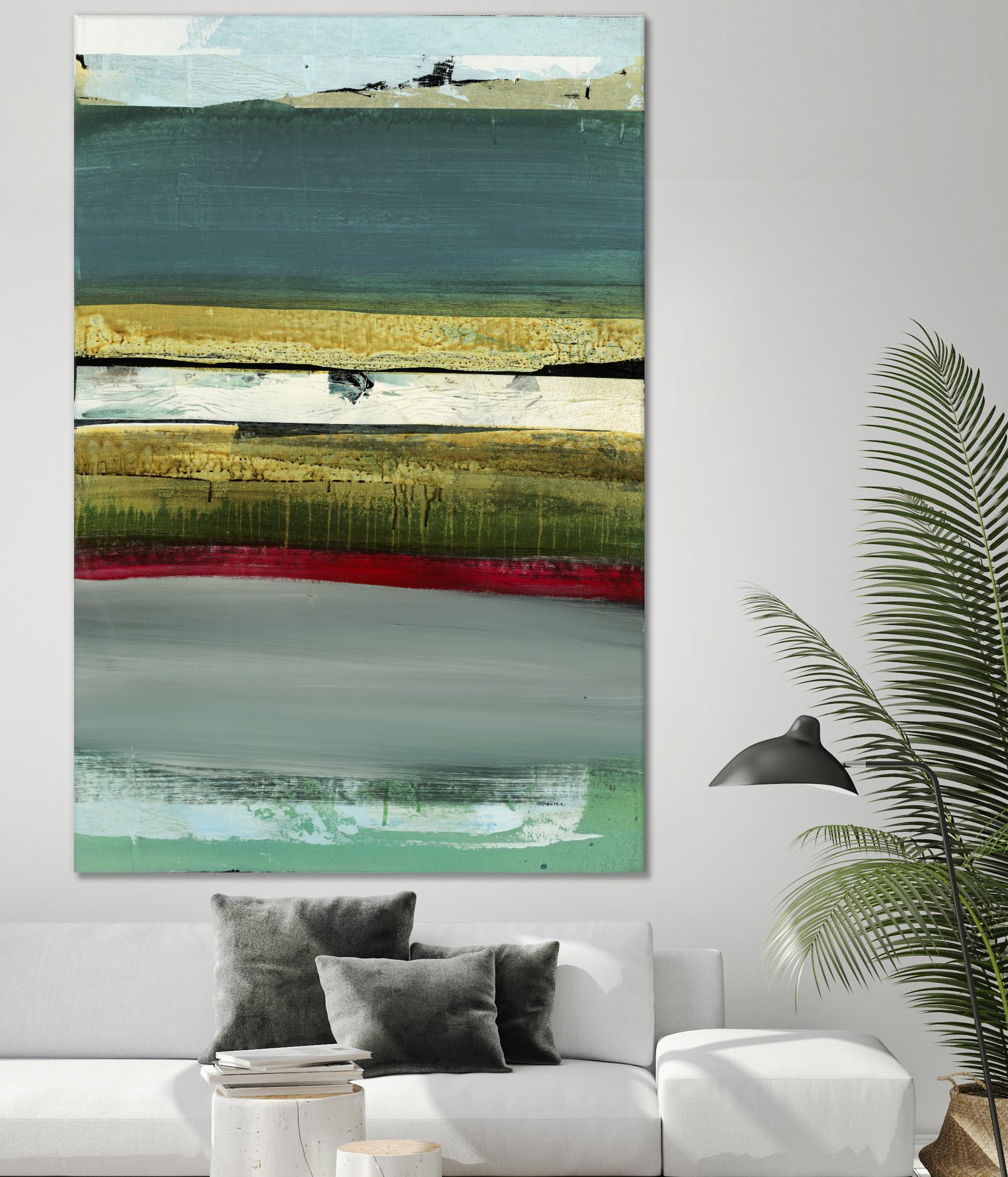 Air Vista II by Sarah Stockstill on GIANT ART - yellow abstract