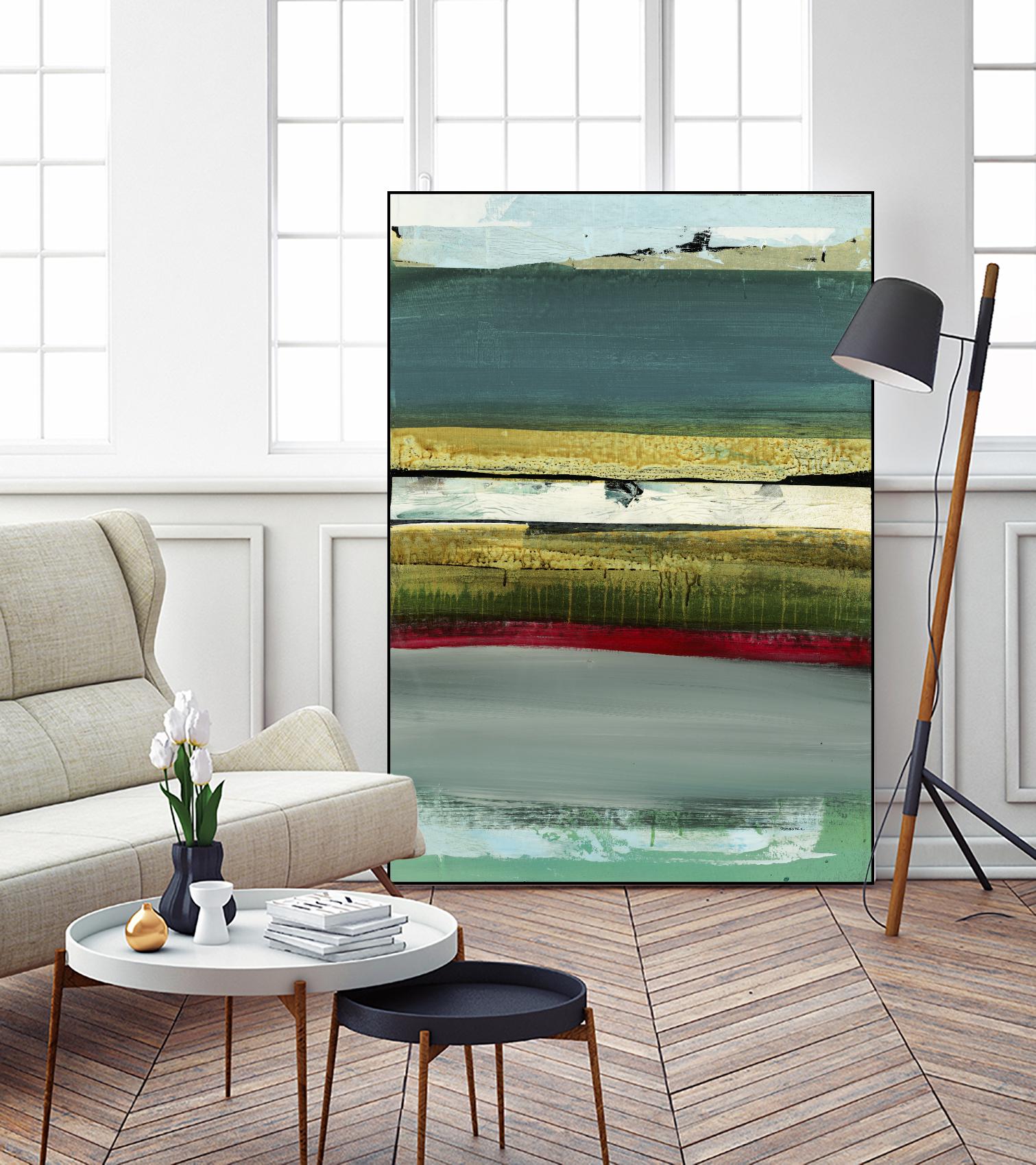 Air Vista II by Sarah Stockstill on GIANT ART - yellow abstract