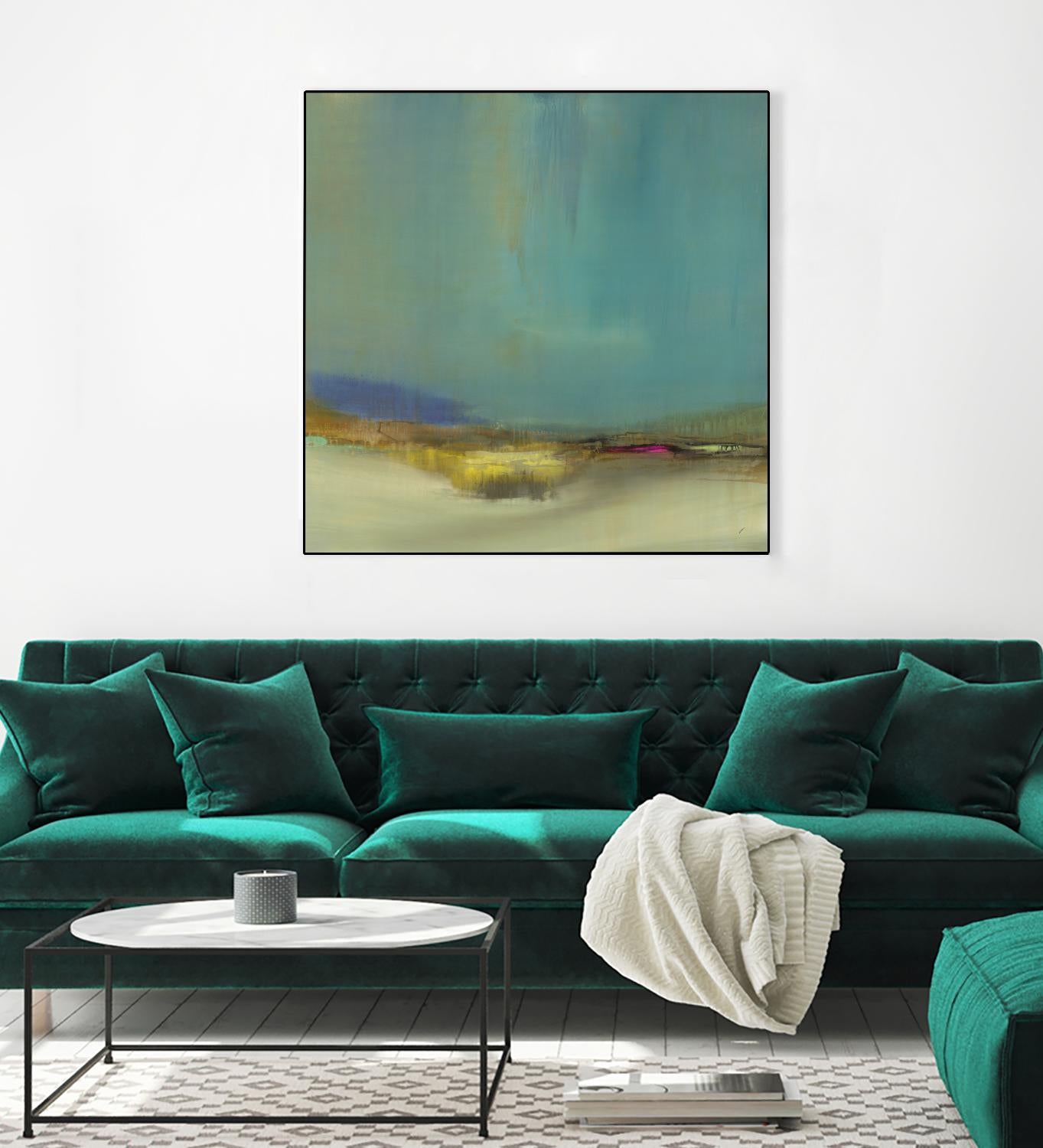 Bowery by Sarah Stockstill on GIANT ART - yellow abstract