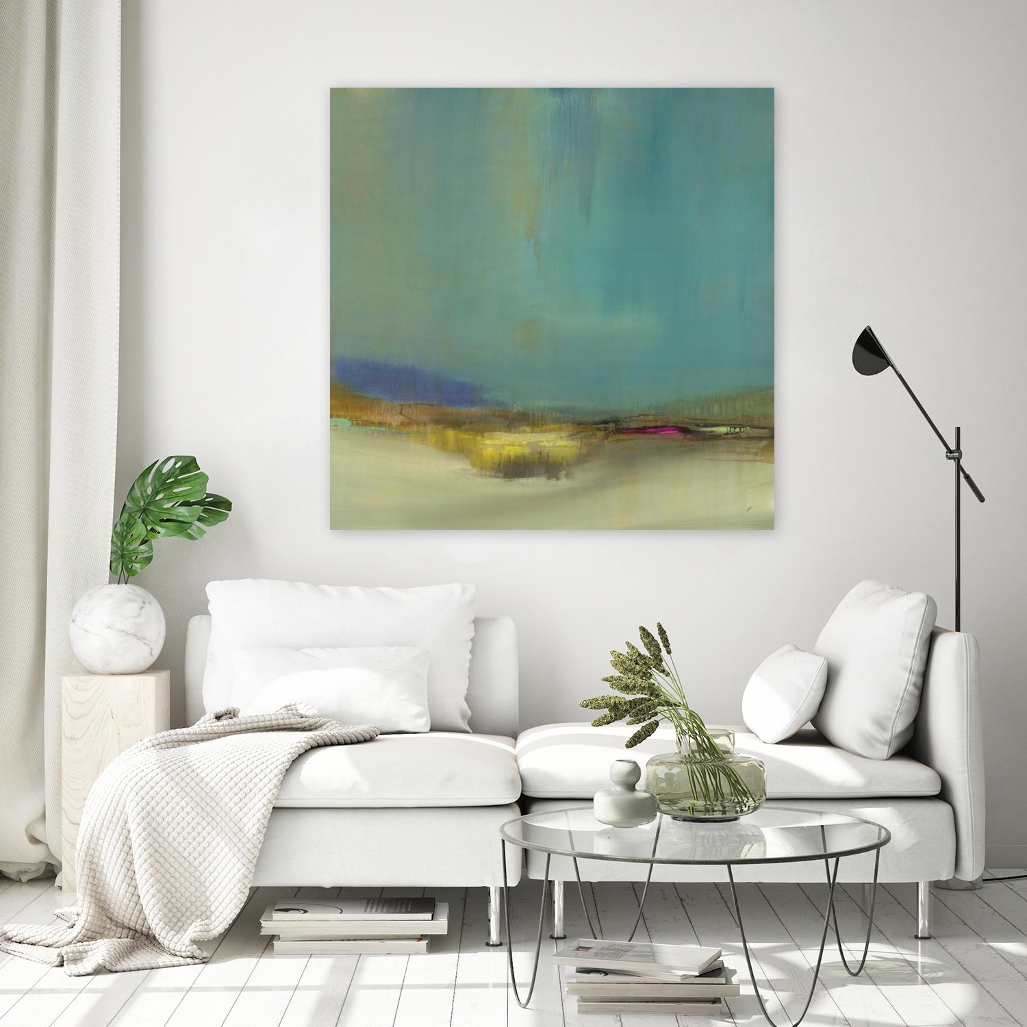 Bowery by Sarah Stockstill on GIANT ART - yellow abstract