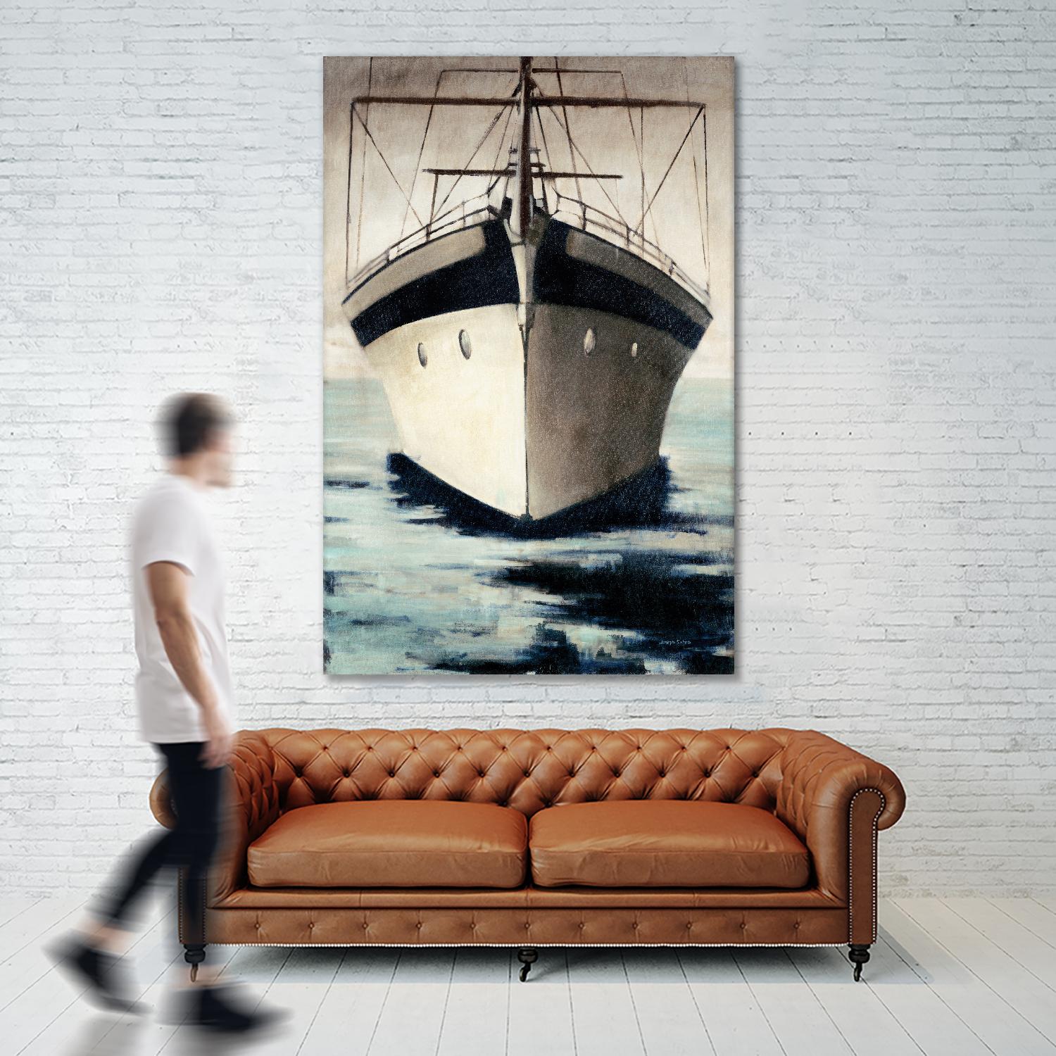 Under Bow by Joseph Cates on GIANT ART - beige nautical