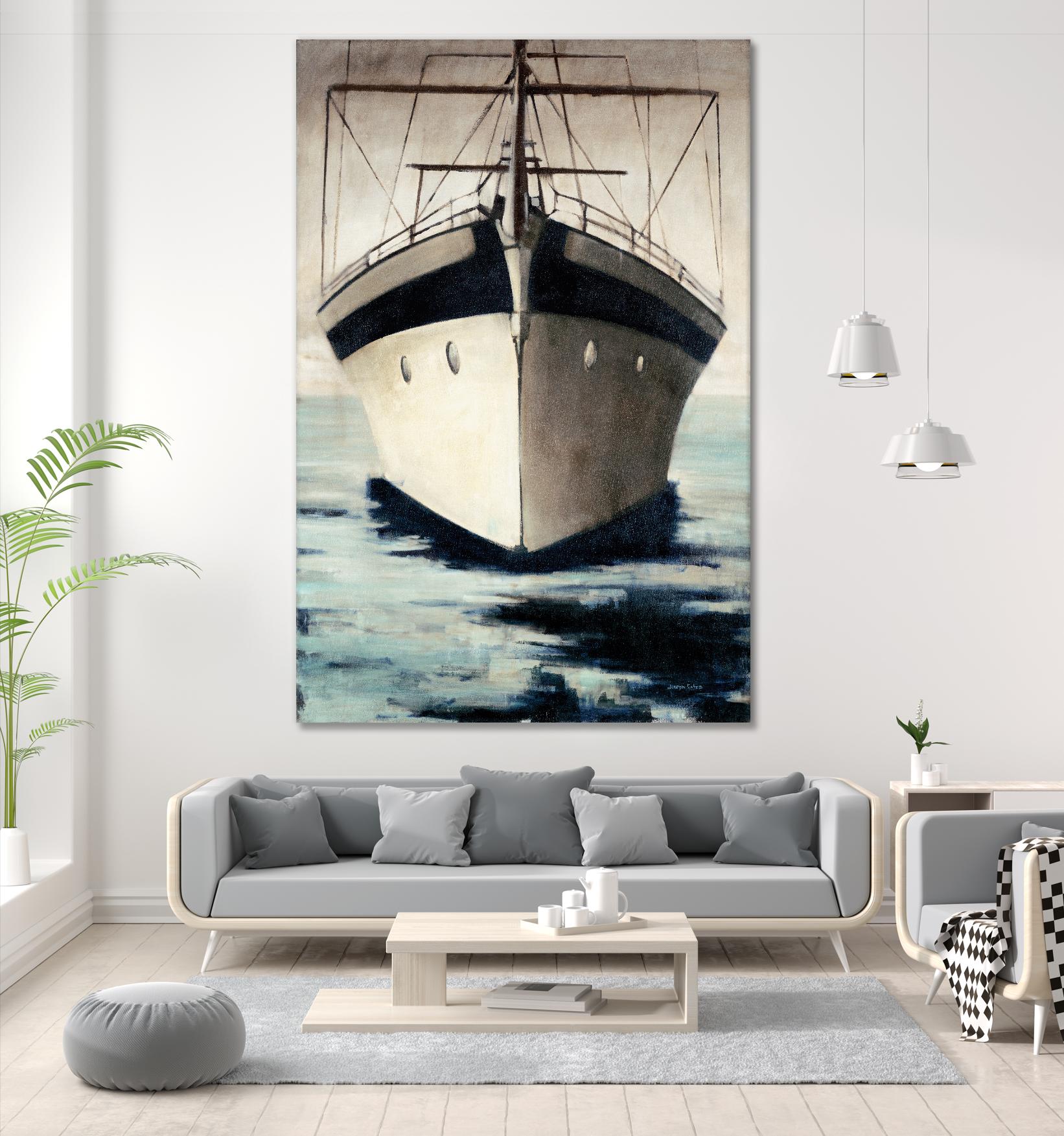 Under Bow by Joseph Cates on GIANT ART - beige nautical
