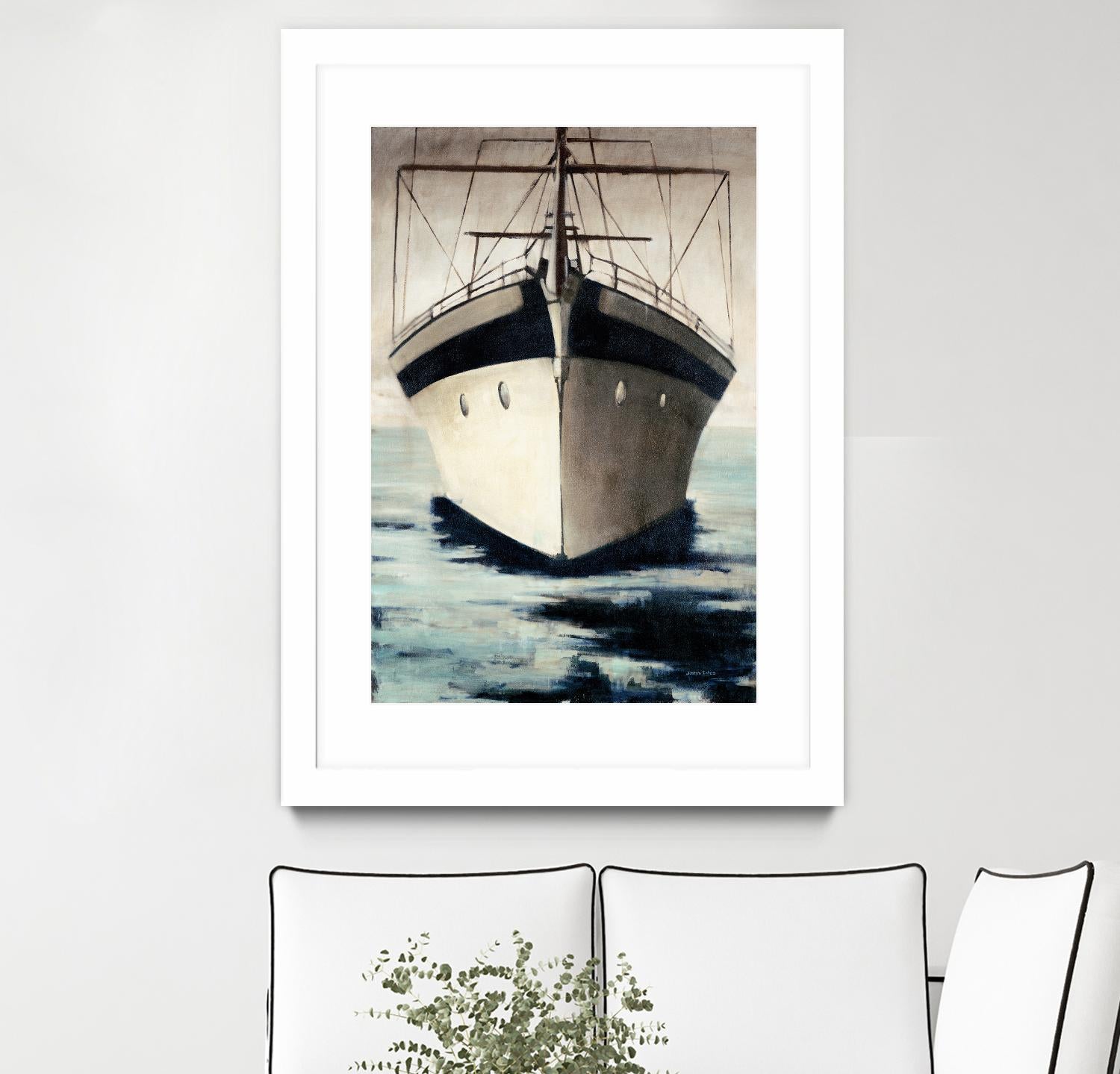 Under Bow by Joseph Cates on GIANT ART - beige nautical