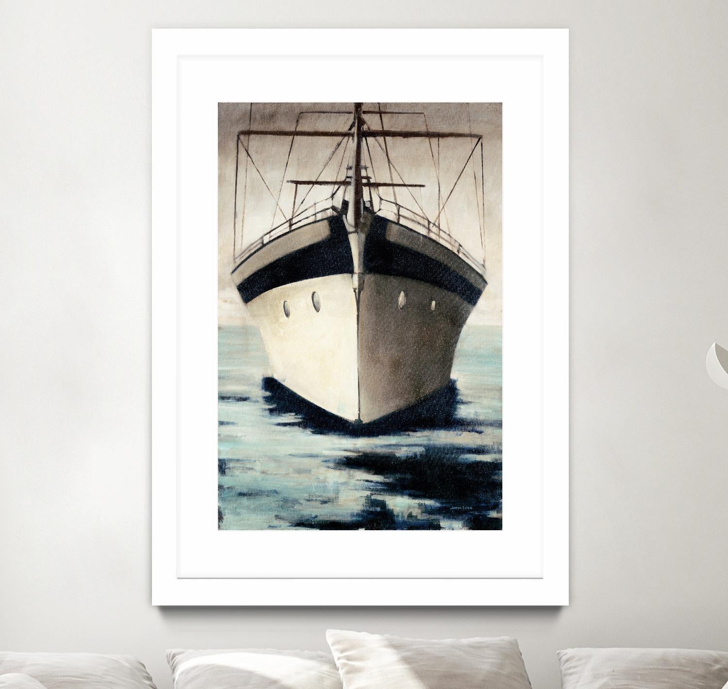 Under Bow by Joseph Cates on GIANT ART - beige nautical