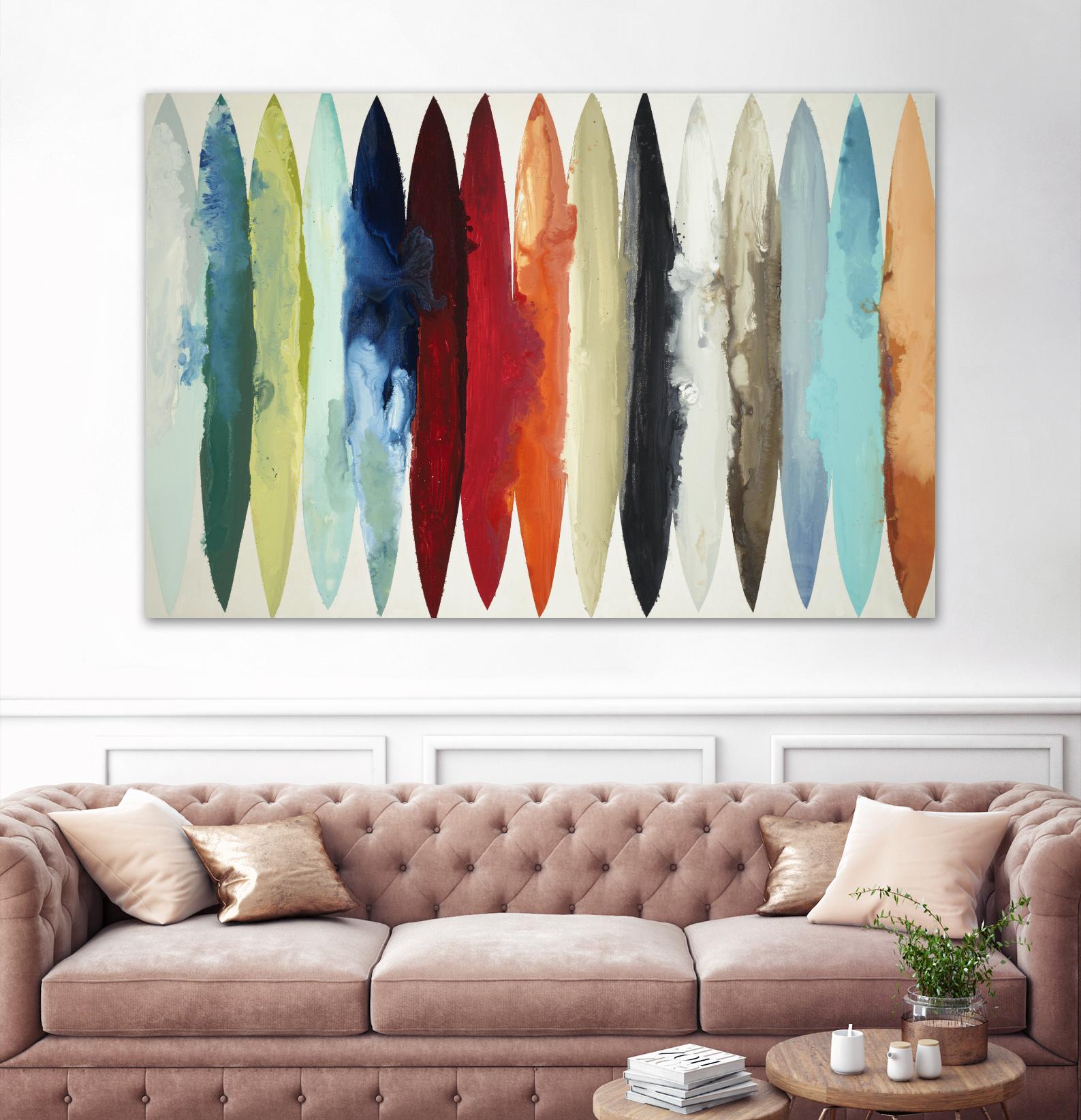 Even Flow by Randy Hibberd on GIANT ART - brights abstract