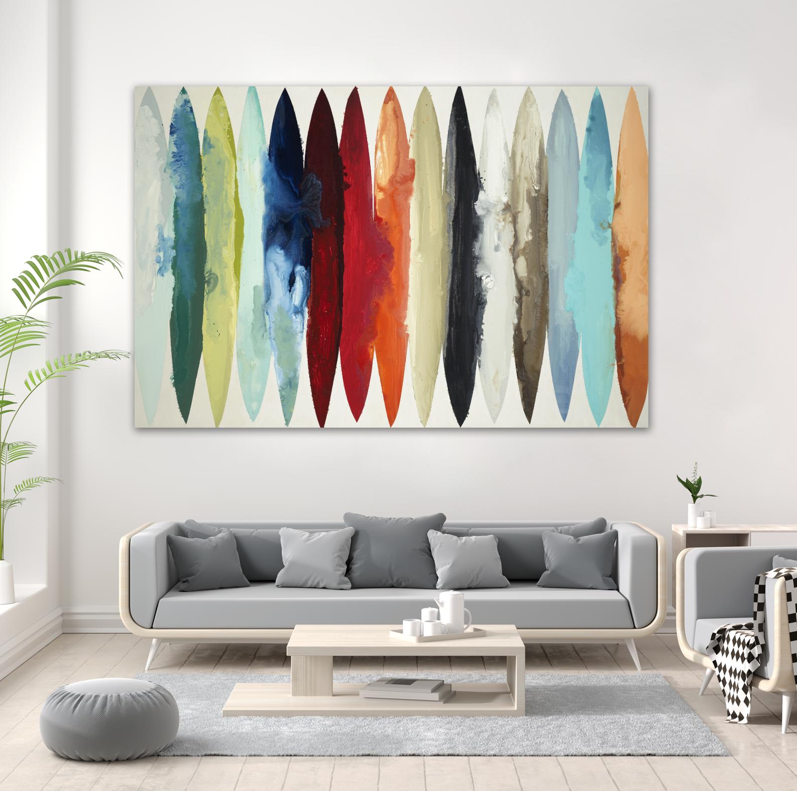 Even Flow by Randy Hibberd on GIANT ART - brights abstract