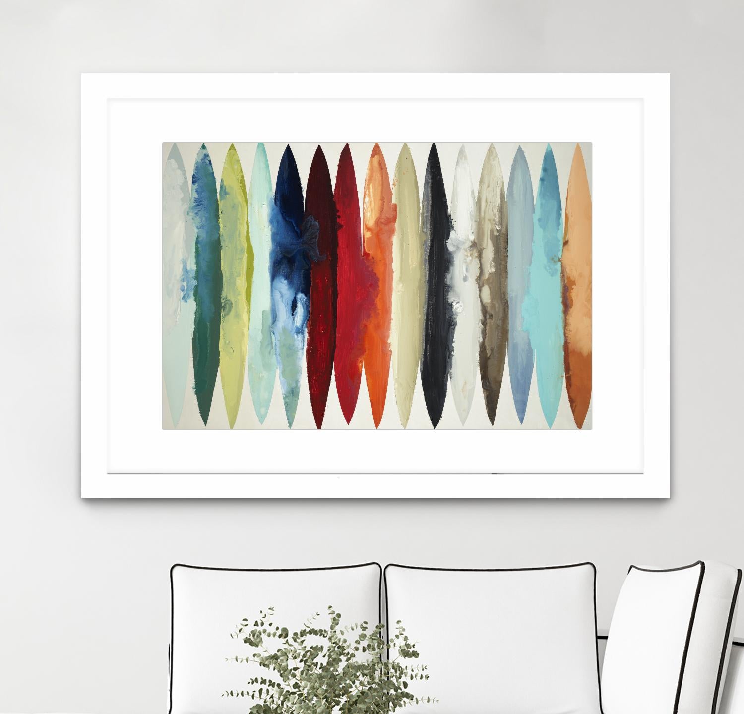 Even Flow by Randy Hibberd on GIANT ART - red abstract surf