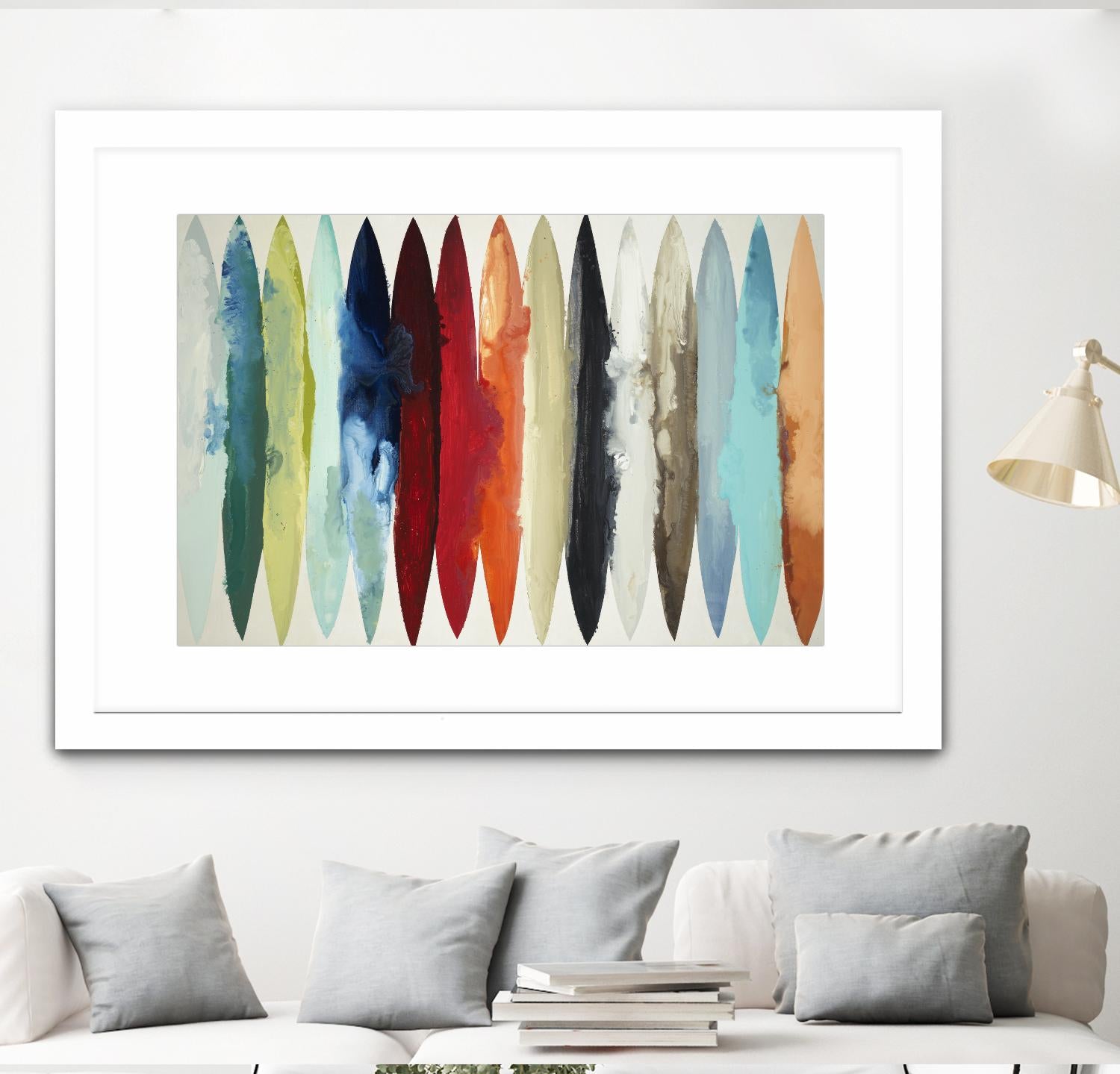 Even Flow by Randy Hibberd on GIANT ART - red abstract surf