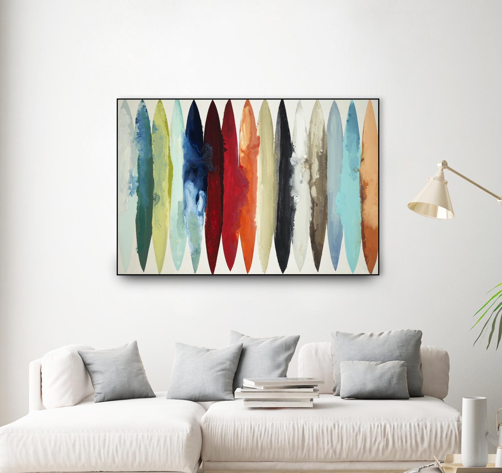 Even Flow by Randy Hibberd on GIANT ART - brights abstract
